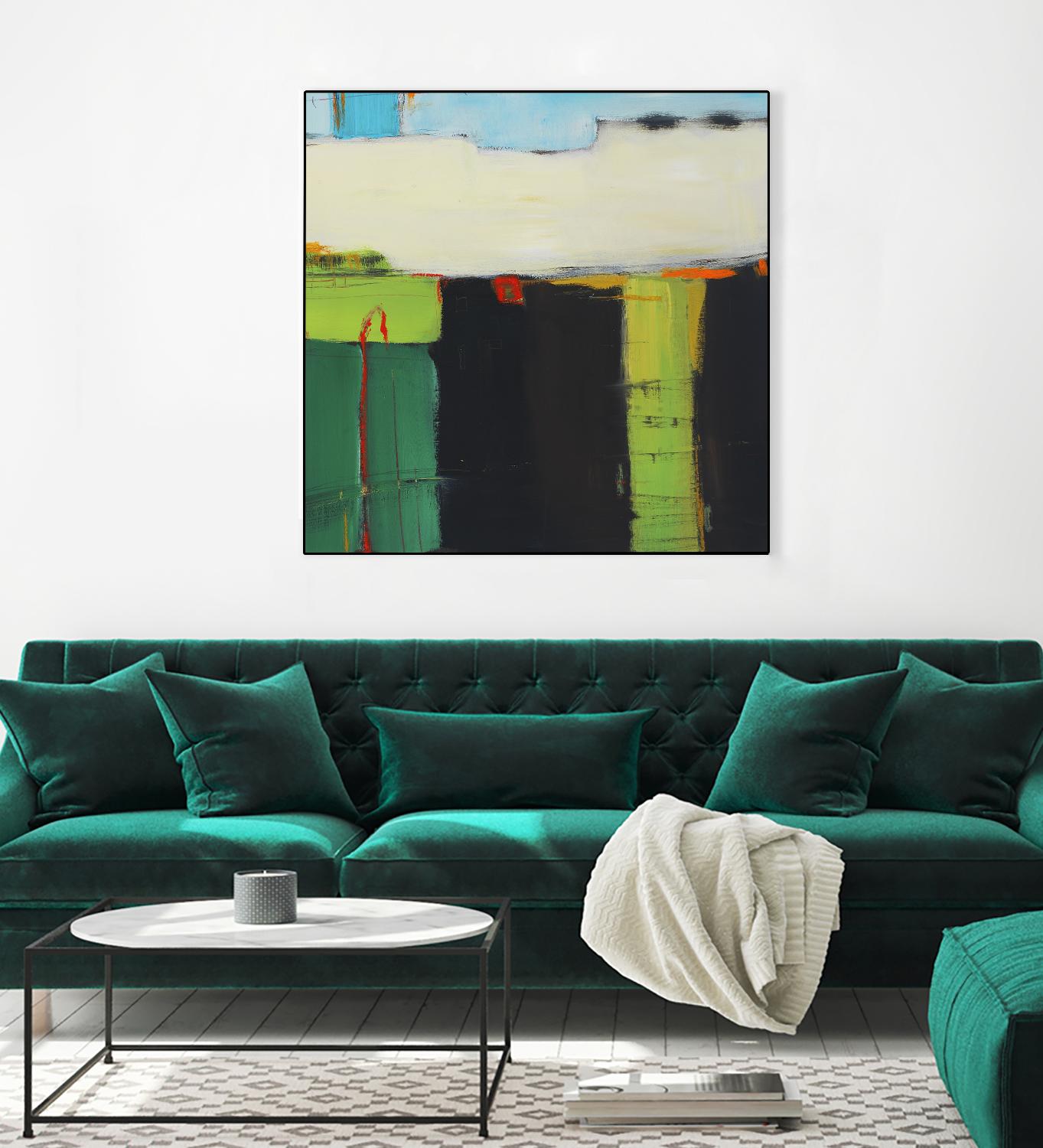 Red House View by Mark Pulliam on GIANT ART - black abstract