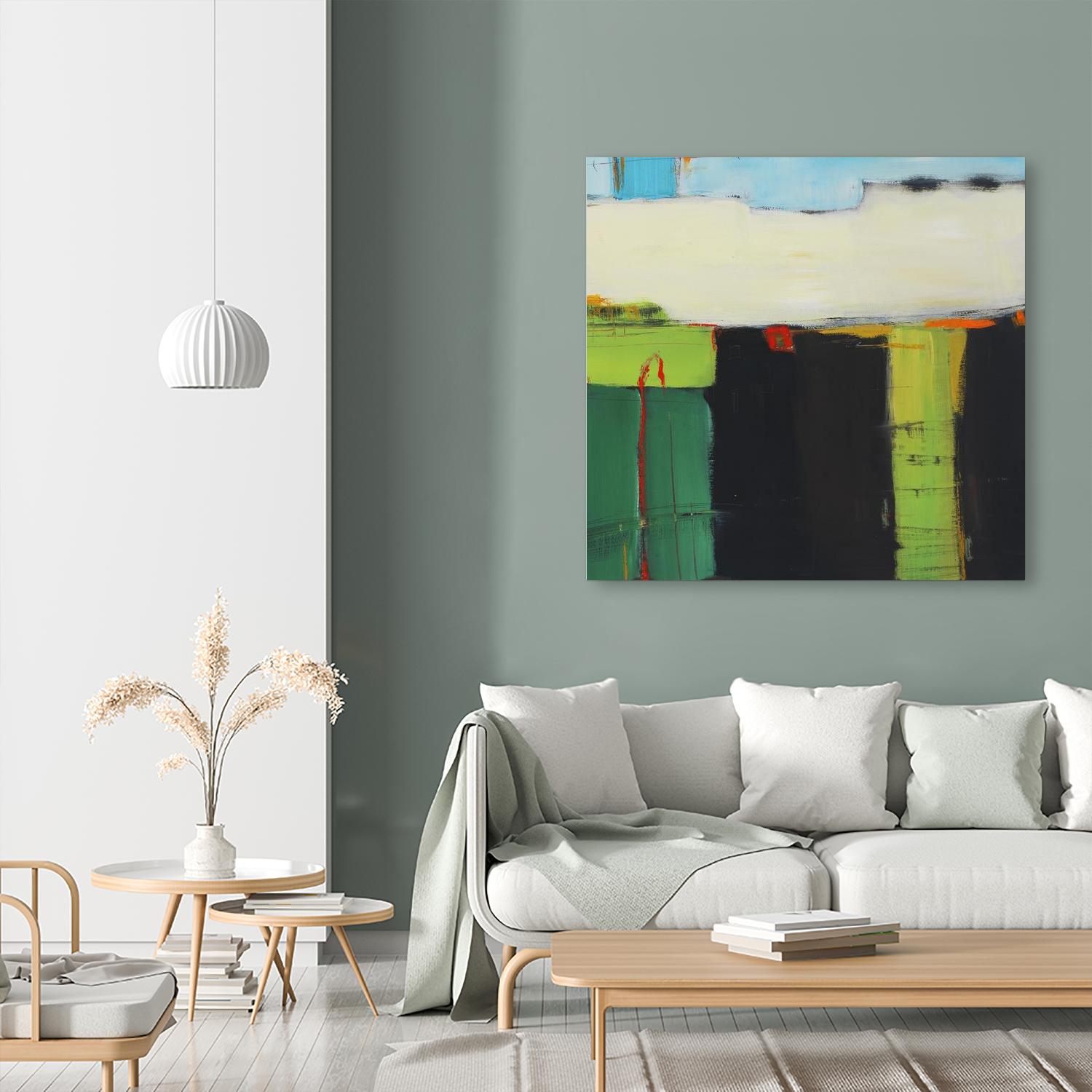 Red House View by Mark Pulliam on GIANT ART - black abstract