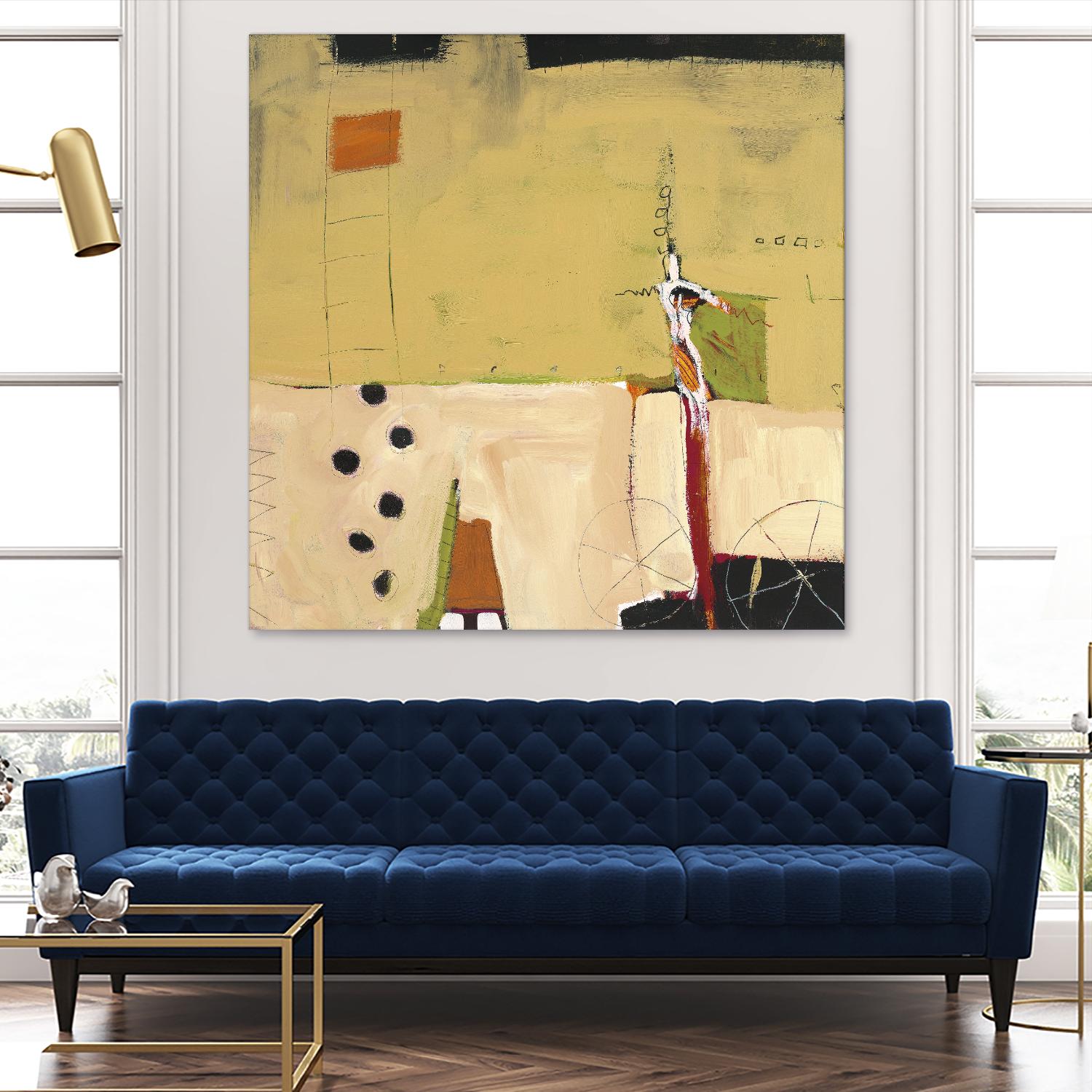 Le Circ II by Mark Pulliam on GIANT ART - yellow abstract