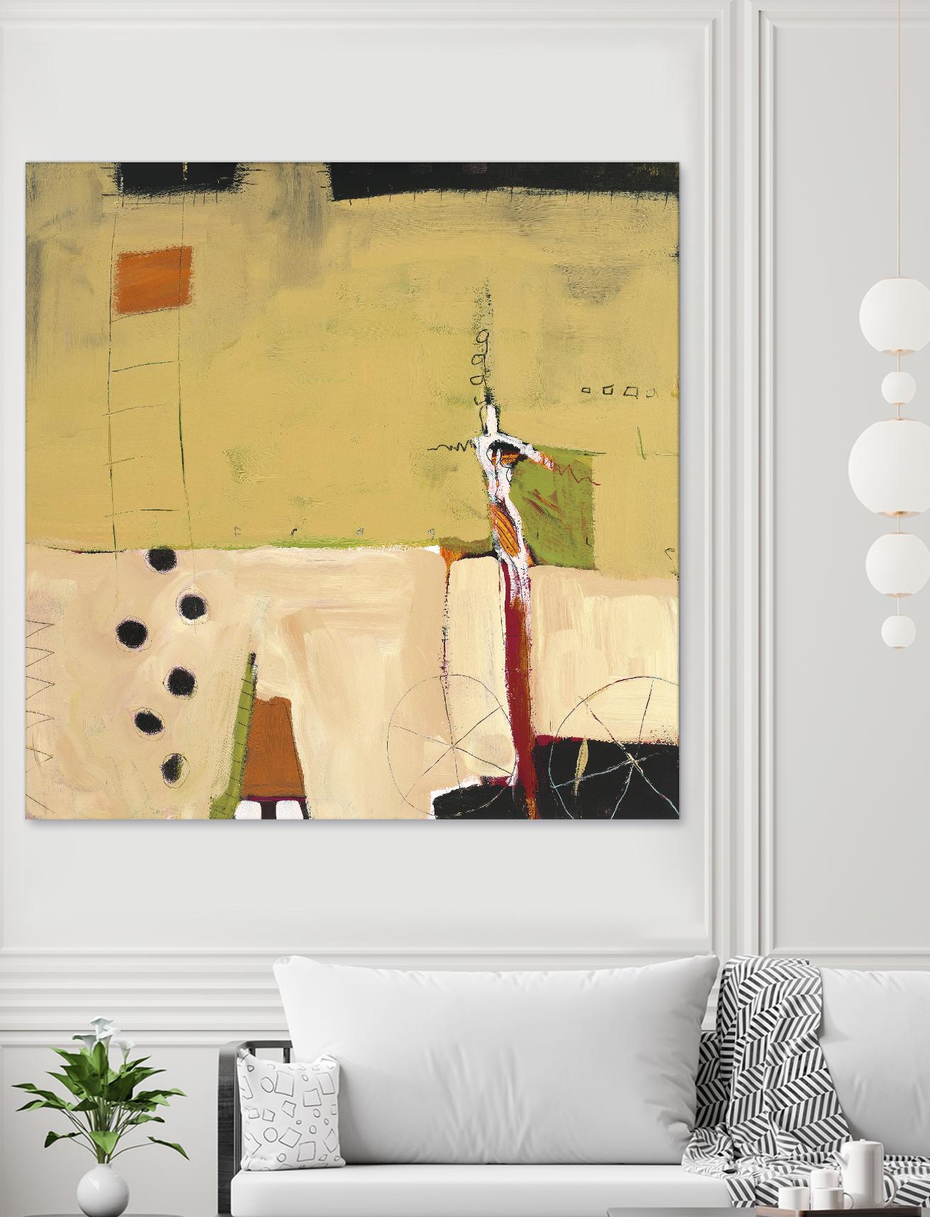 Le Circ II by Mark Pulliam on GIANT ART - yellow abstract