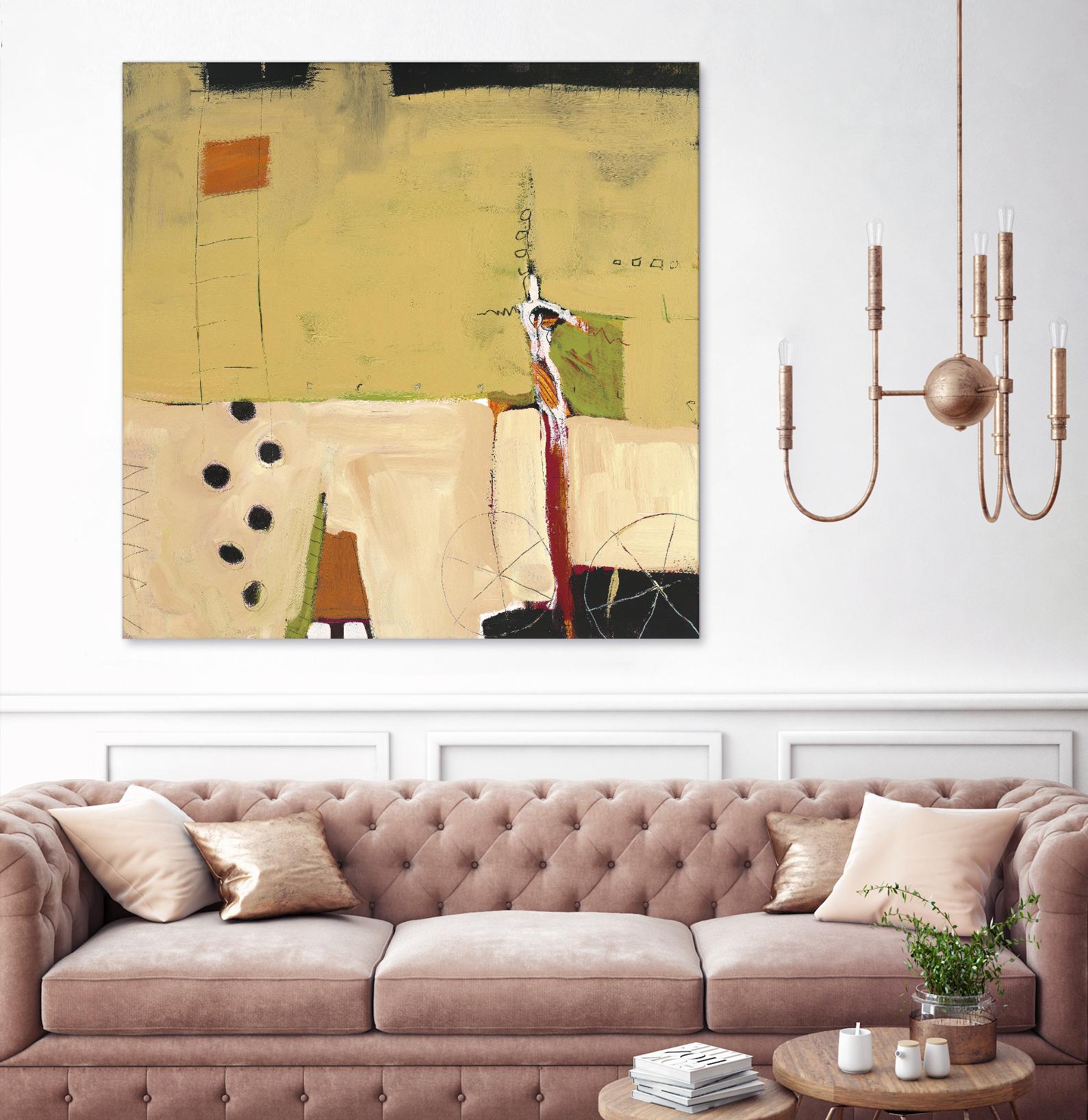 Le Circ II by Mark Pulliam on GIANT ART - yellow abstract