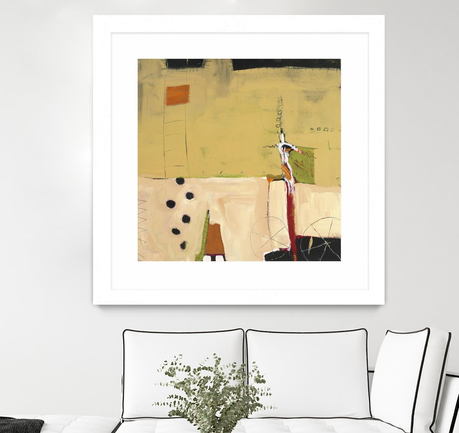 Le Circ II by Mark Pulliam on GIANT ART - yellow abstract