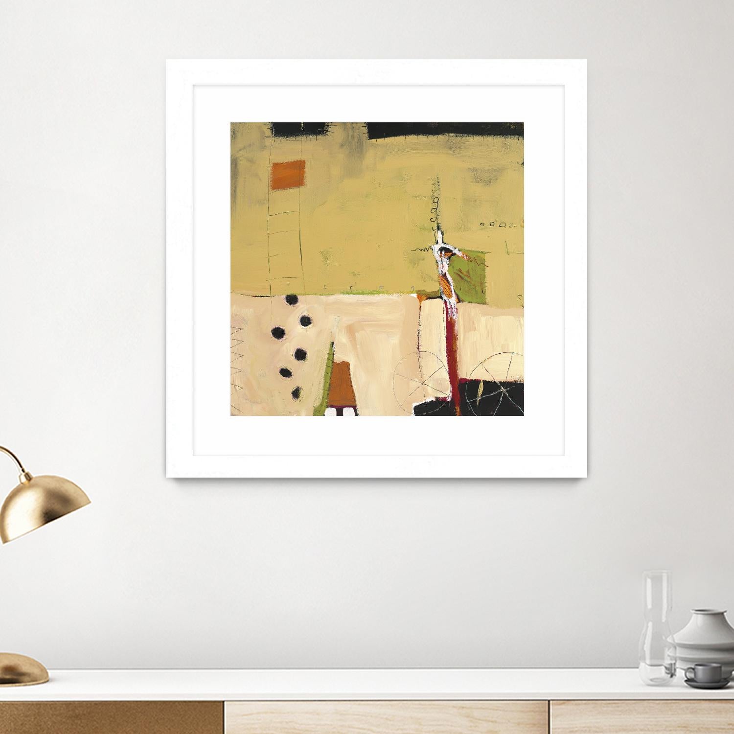 Le Circ II by Mark Pulliam on GIANT ART - yellow abstract