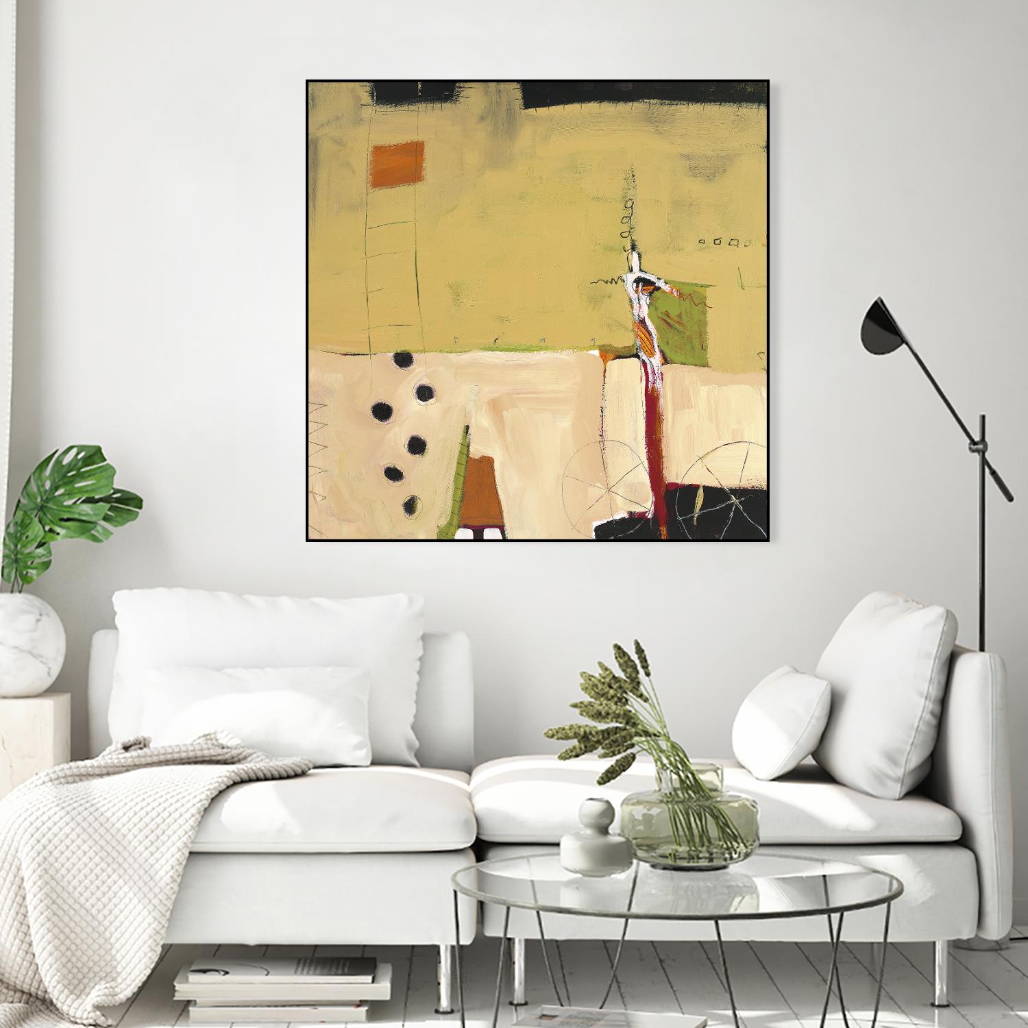 Le Circ II by Mark Pulliam on GIANT ART - yellow abstract