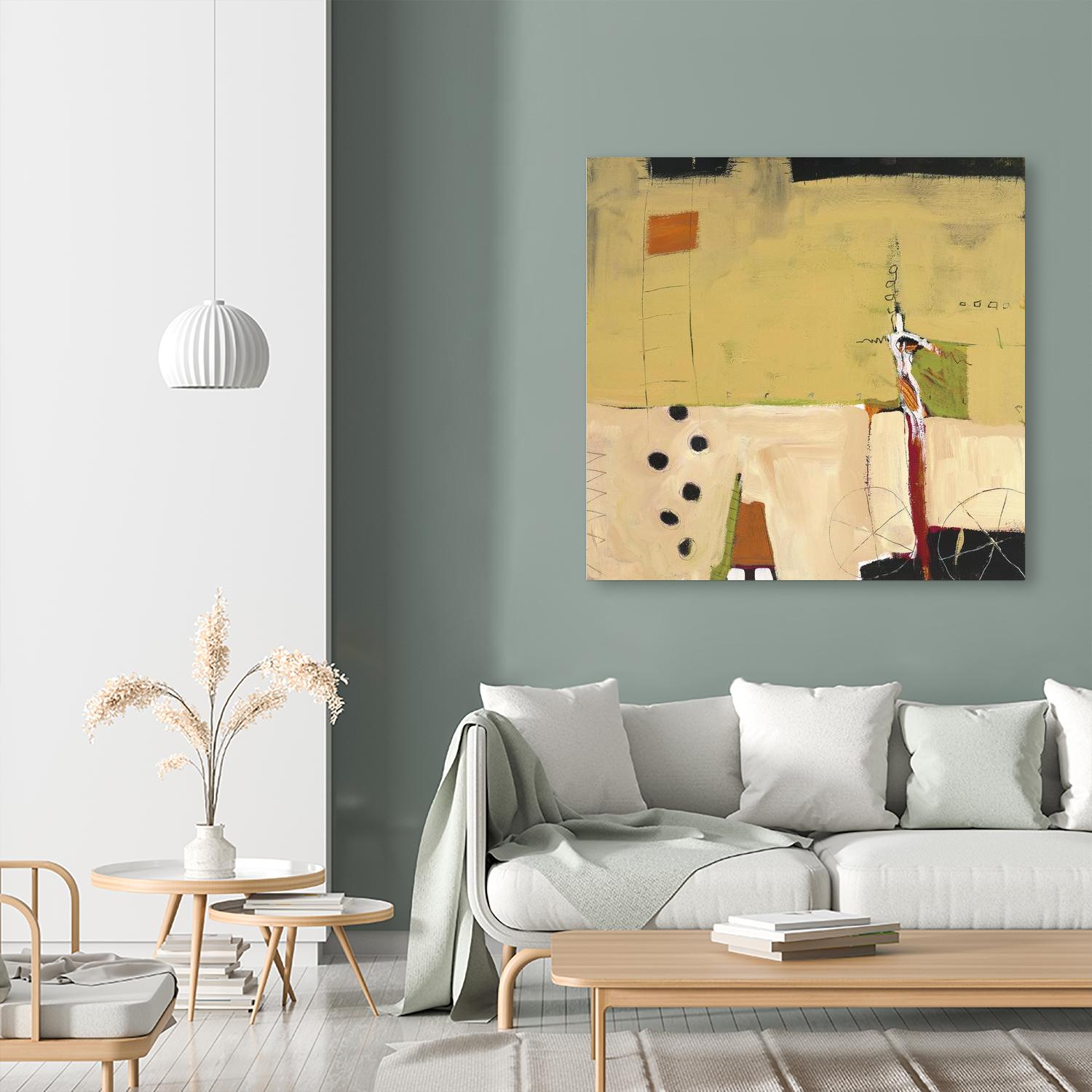 Le Circ II by Mark Pulliam on GIANT ART - yellow abstract