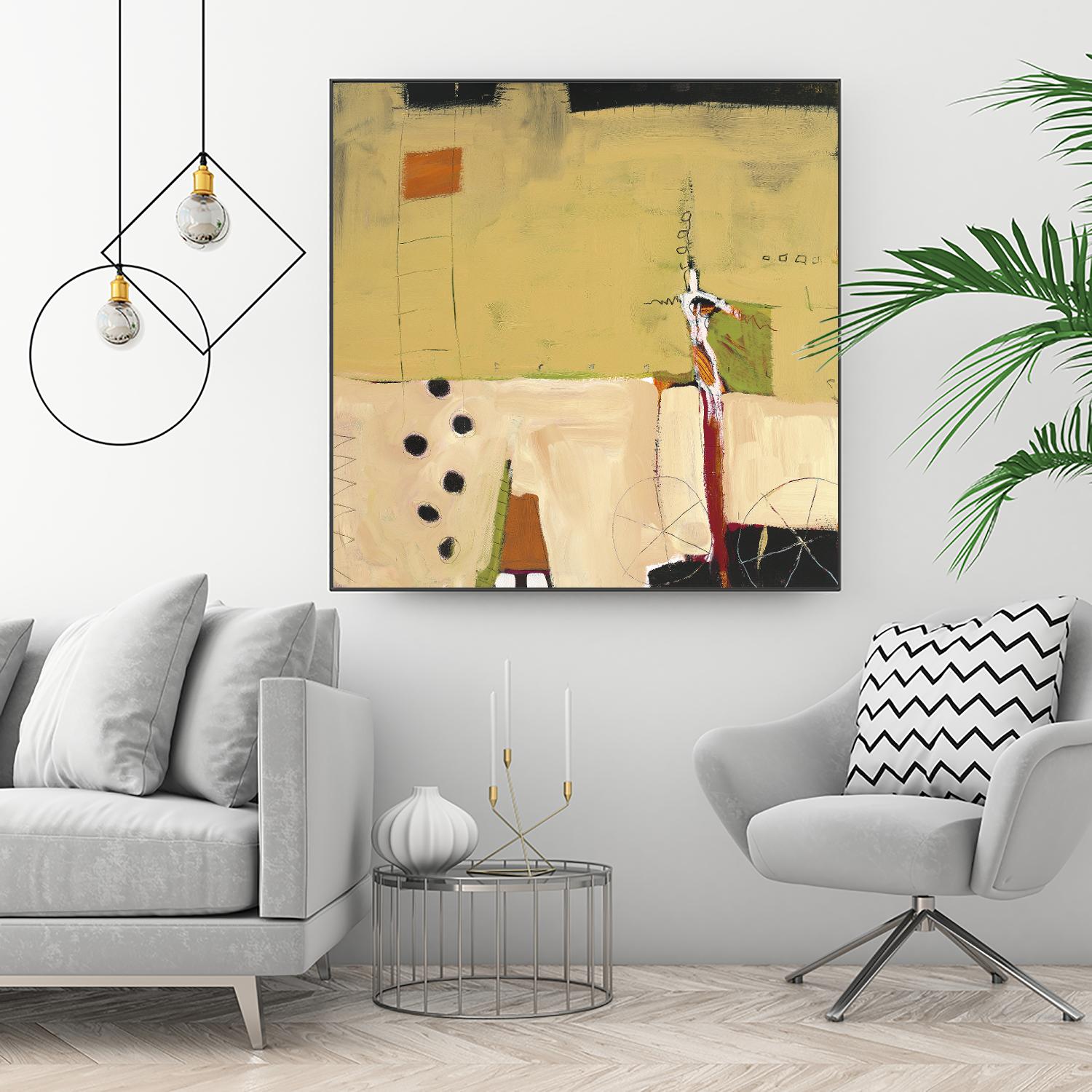 Le Circ II by Mark Pulliam on GIANT ART - yellow abstract