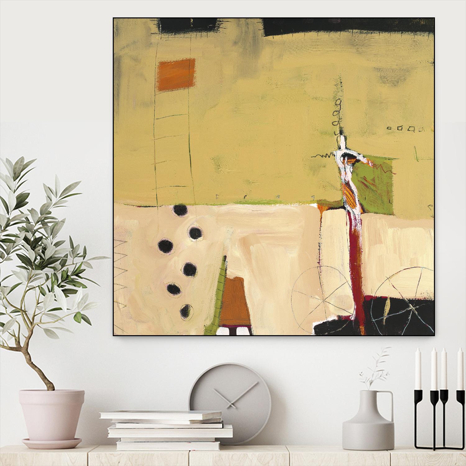 Le Circ II by Mark Pulliam on GIANT ART - yellow abstract