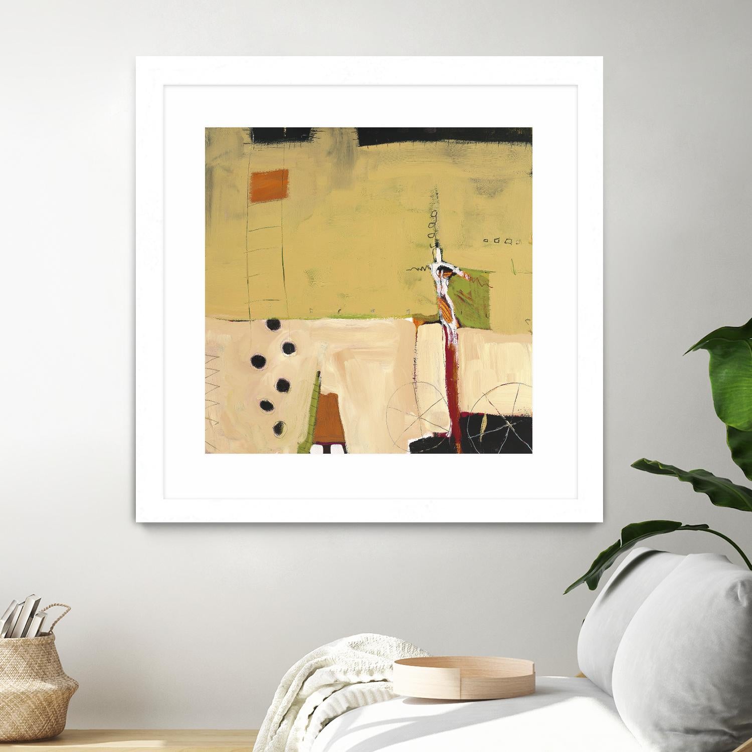 Le Circ II by Mark Pulliam on GIANT ART - yellow abstract