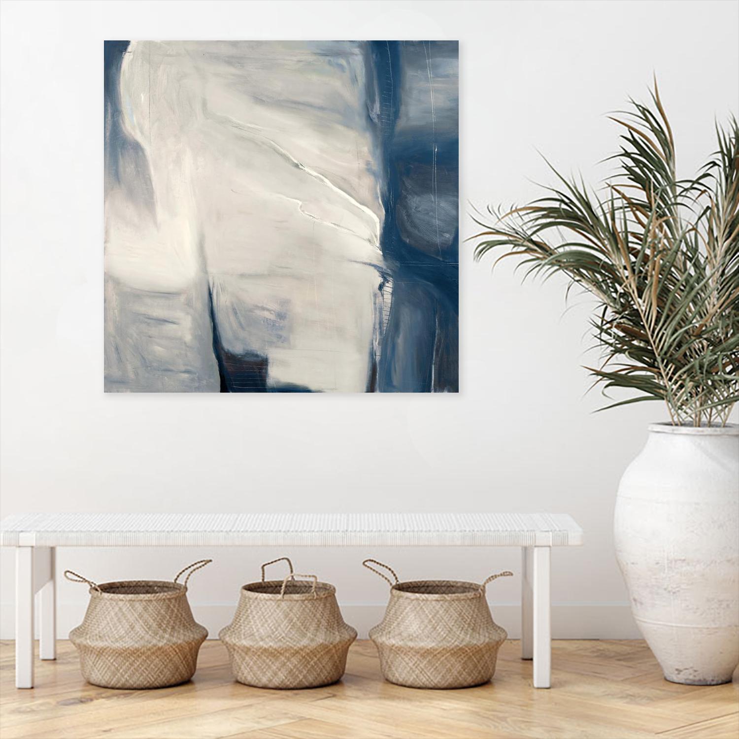 Serene by Mark Pulliam on GIANT ART - beige abstract