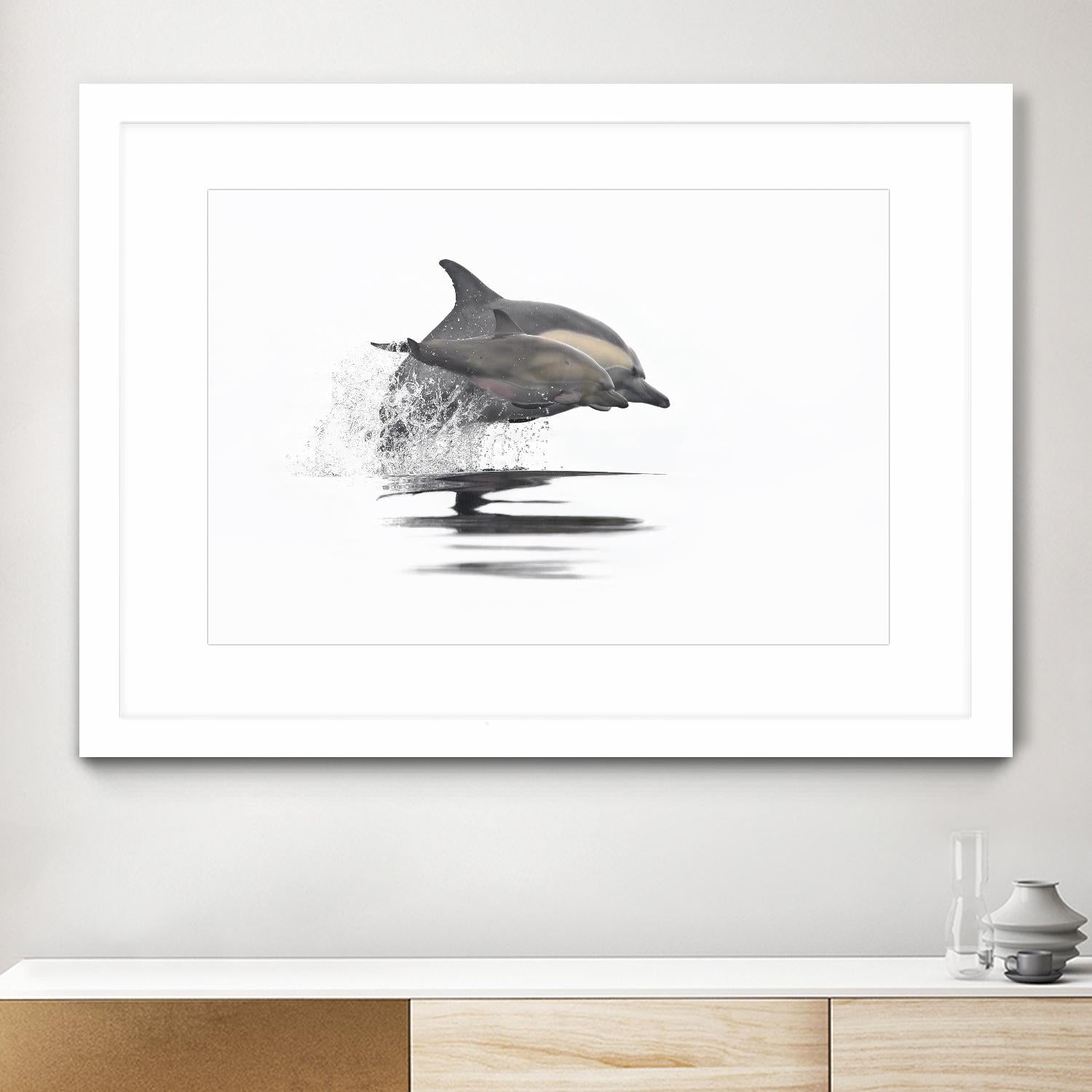 Mother and Daughter in Sync by Steve Munch on GIANT ART - grey nautical