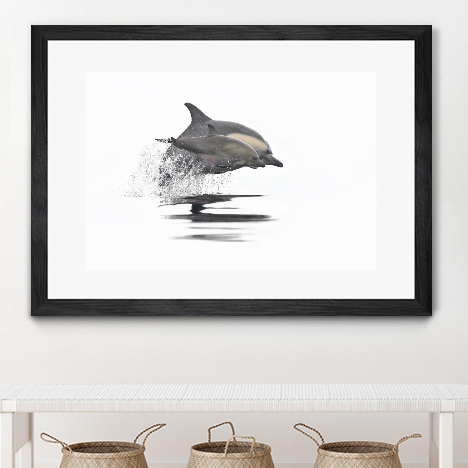 Mother and Daughter in Sync by Steve Munch on GIANT ART - grey nautical