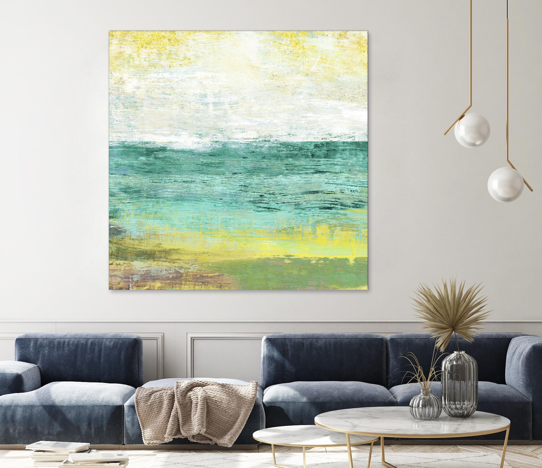 Ocean Light I by Maya Woods on GIANT ART - yellow abstract