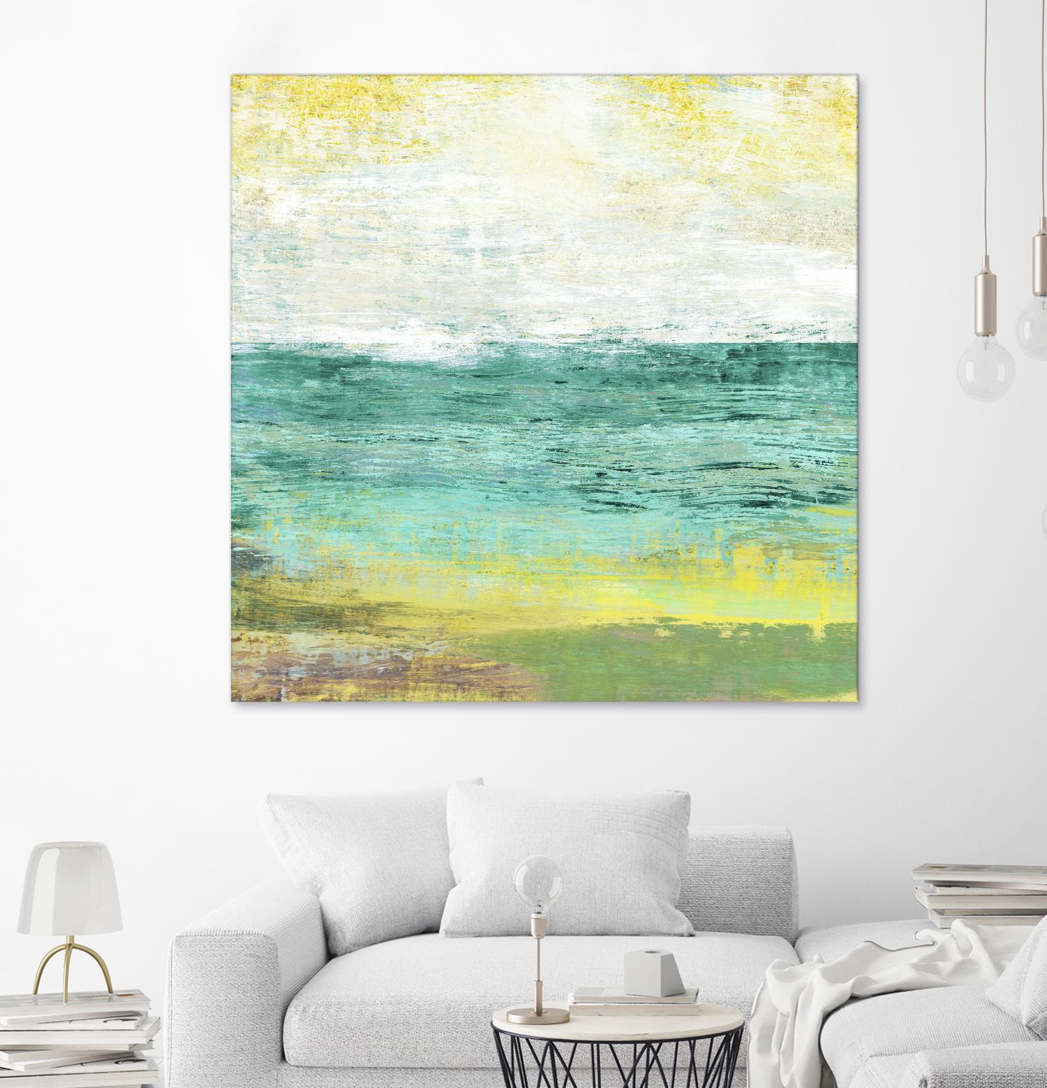 Ocean Light I by Maya Woods on GIANT ART - yellow abstract