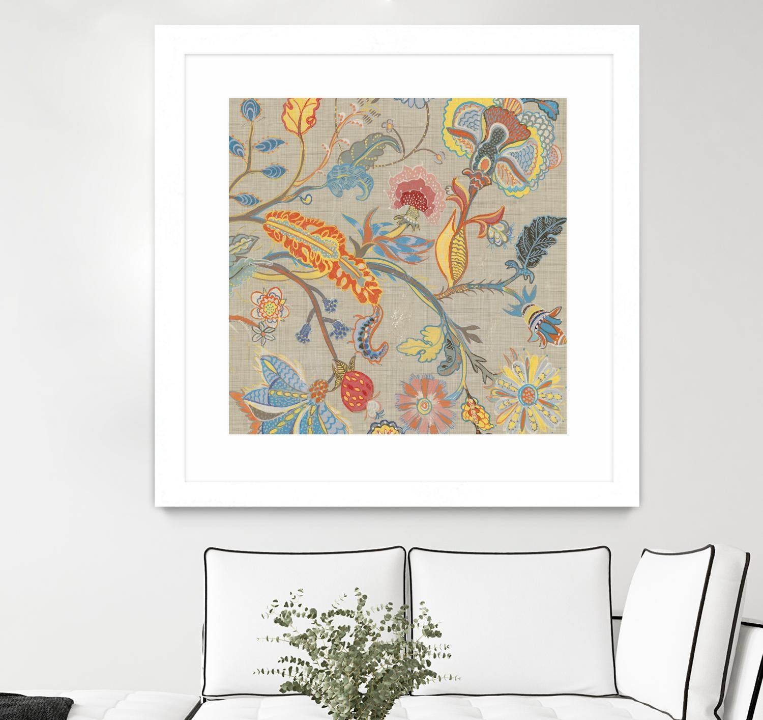 Folklore I by Maya Woods on GIANT ART - red floral