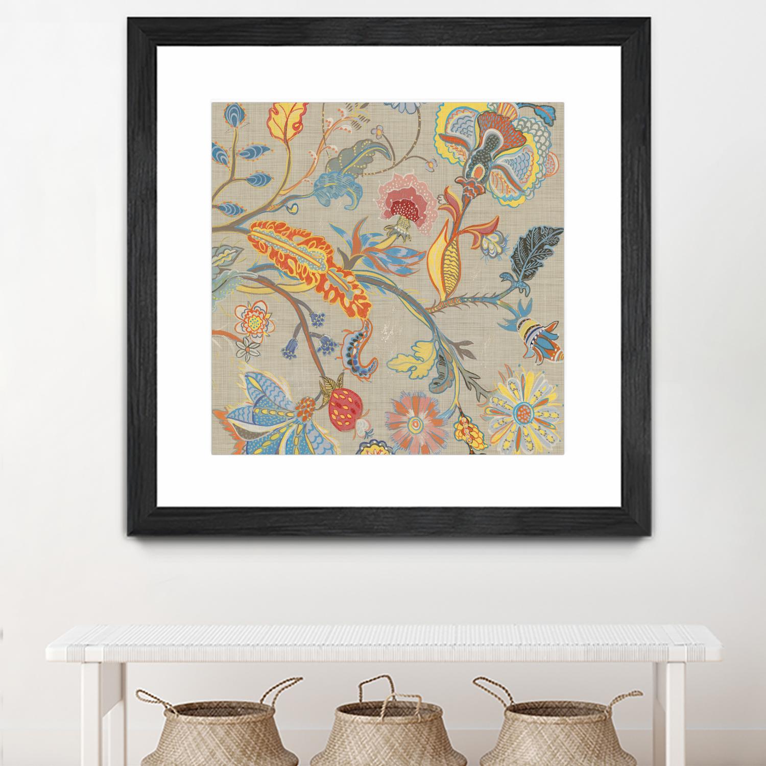 Folklore I by Maya Woods on GIANT ART - red floral