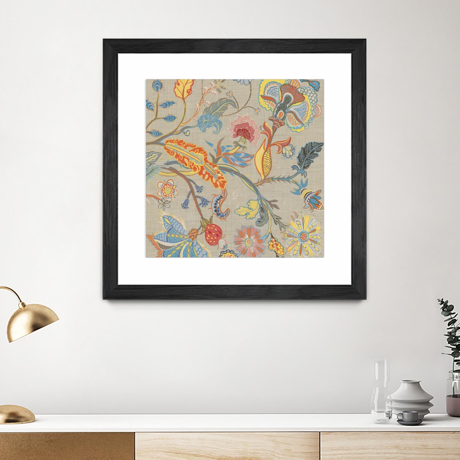 Folklore I by Maya Woods on GIANT ART - red floral