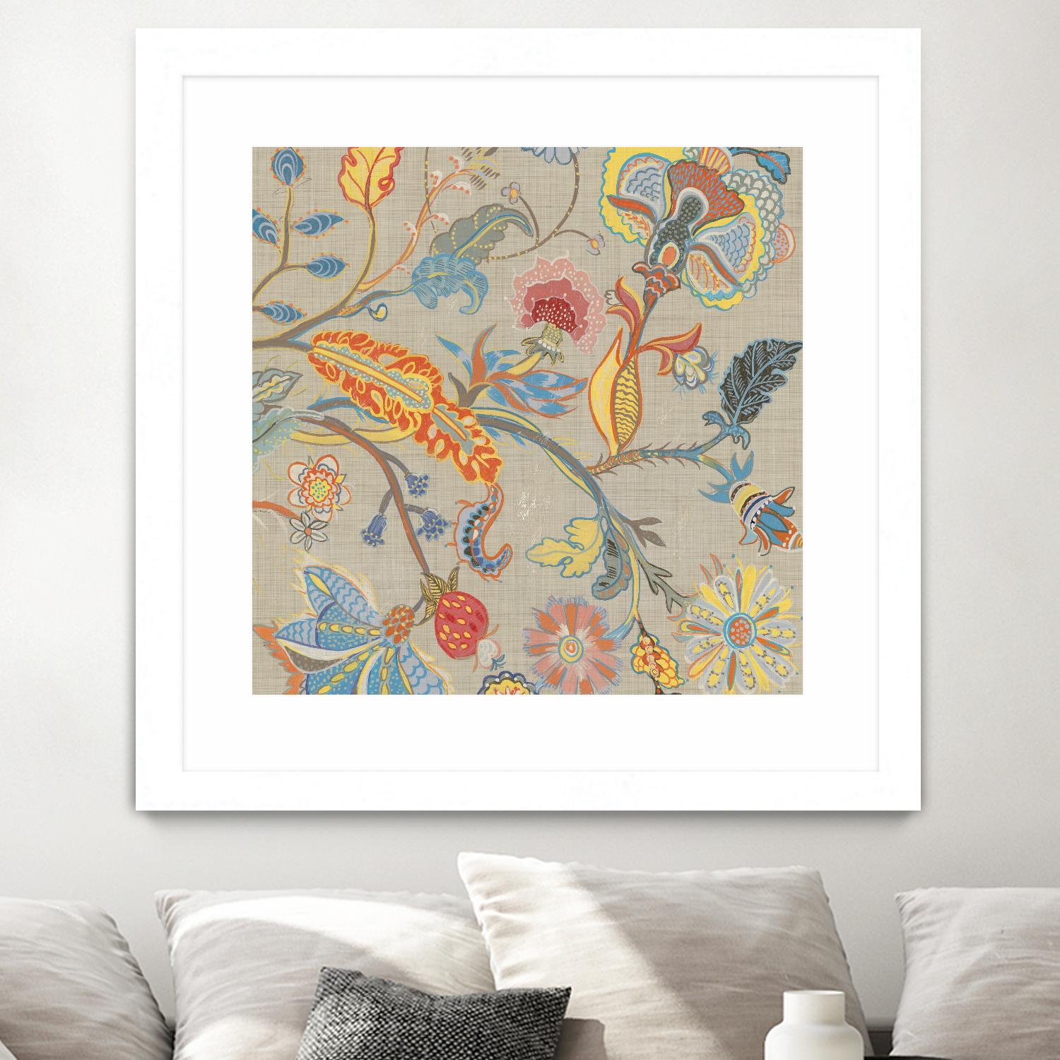 Folklore I by Maya Woods on GIANT ART - red floral