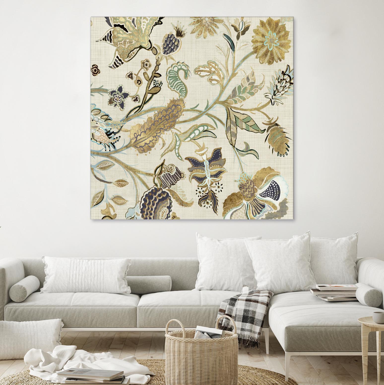 Mythos I by Maya Woods on GIANT ART - brown floral