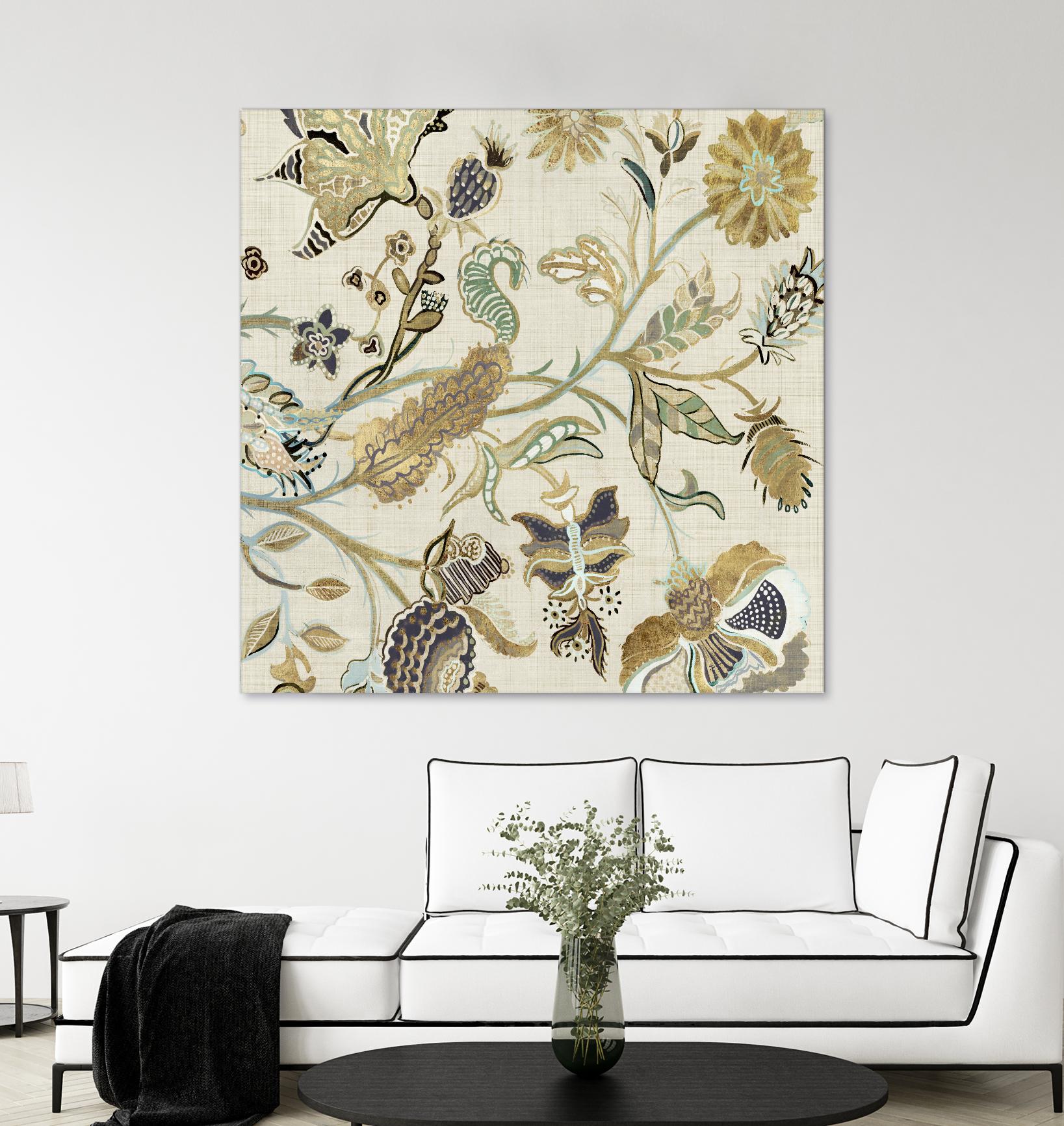 Mythos I by Maya Woods on GIANT ART - brown floral