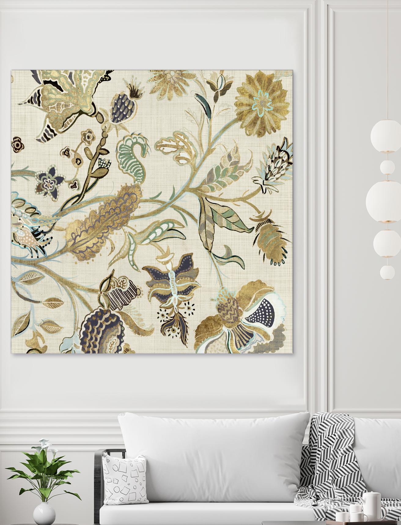 Mythos I by Maya Woods on GIANT ART - brown floral