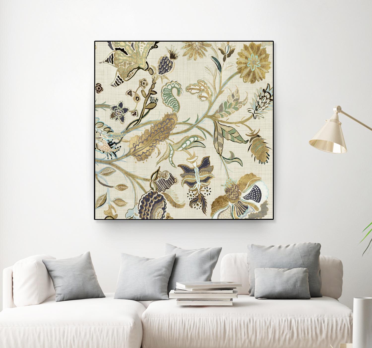 Mythos I by Maya Woods on GIANT ART - brown floral