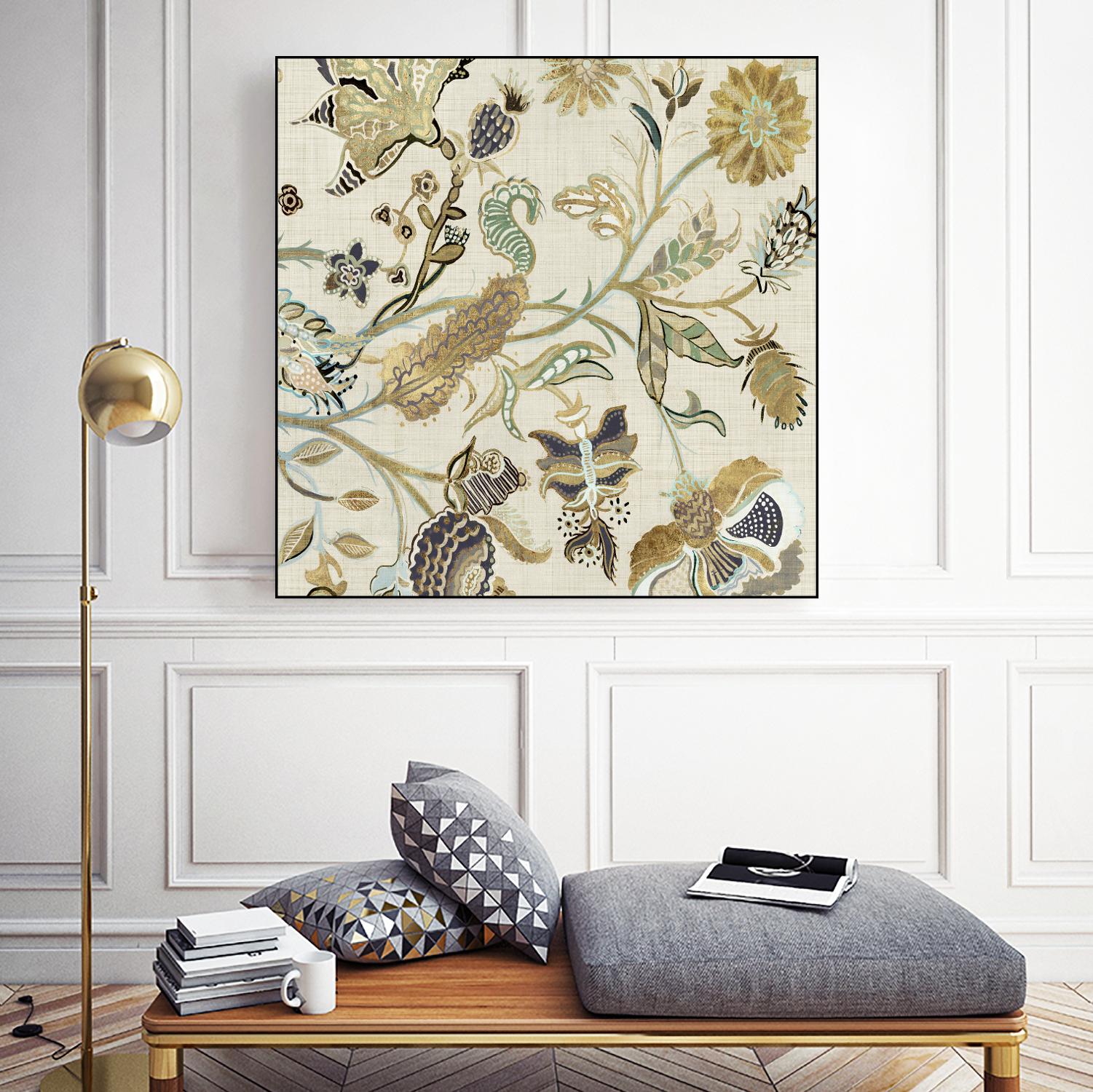 Mythos I by Maya Woods on GIANT ART - brown floral