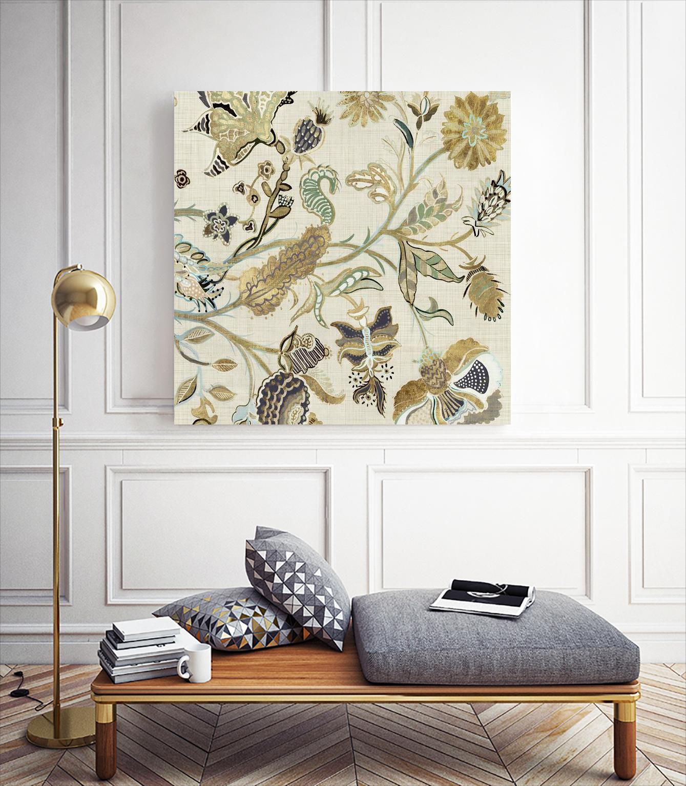 Mythos I by Maya Woods on GIANT ART - brown floral
