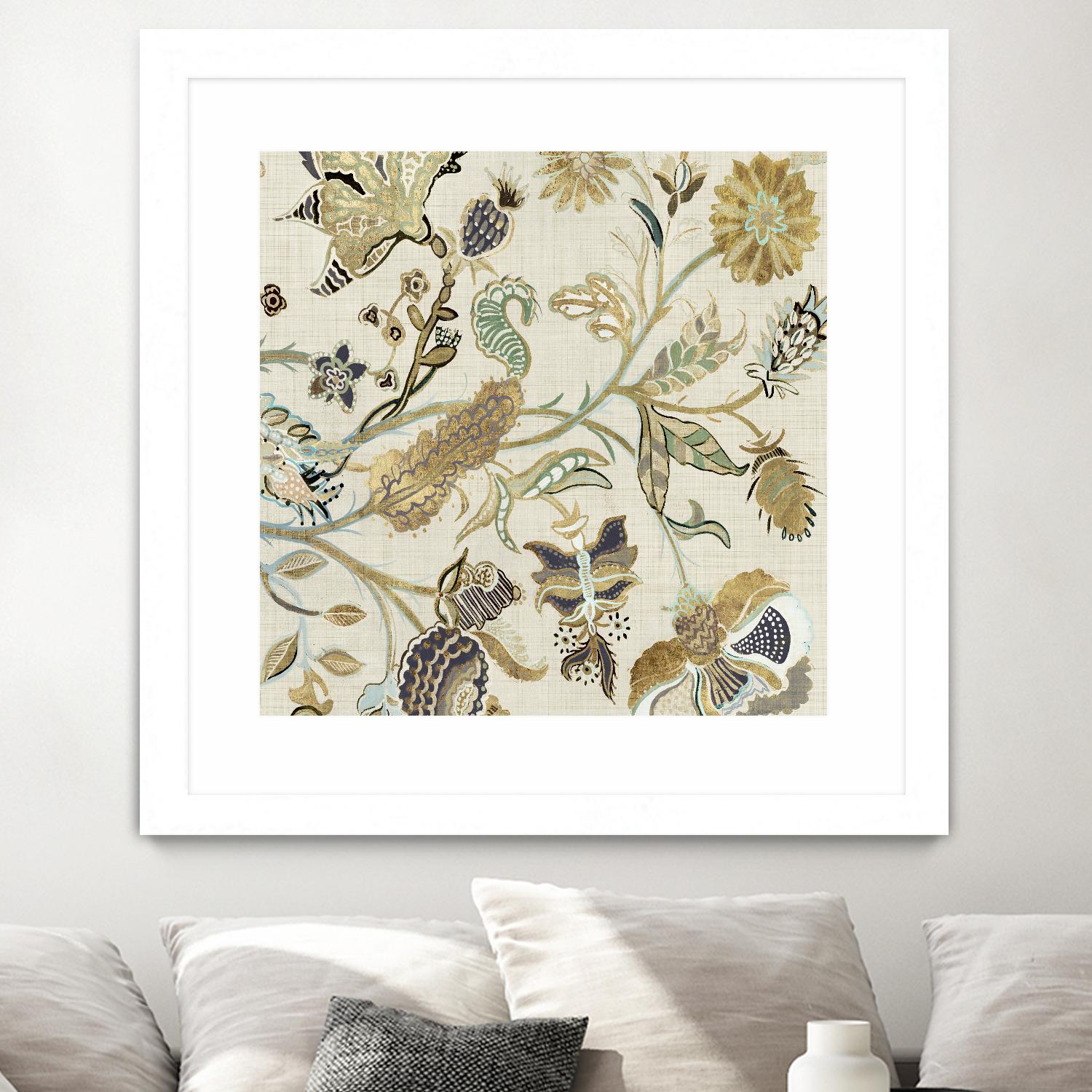 Mythos I by Maya Woods on GIANT ART - brown floral