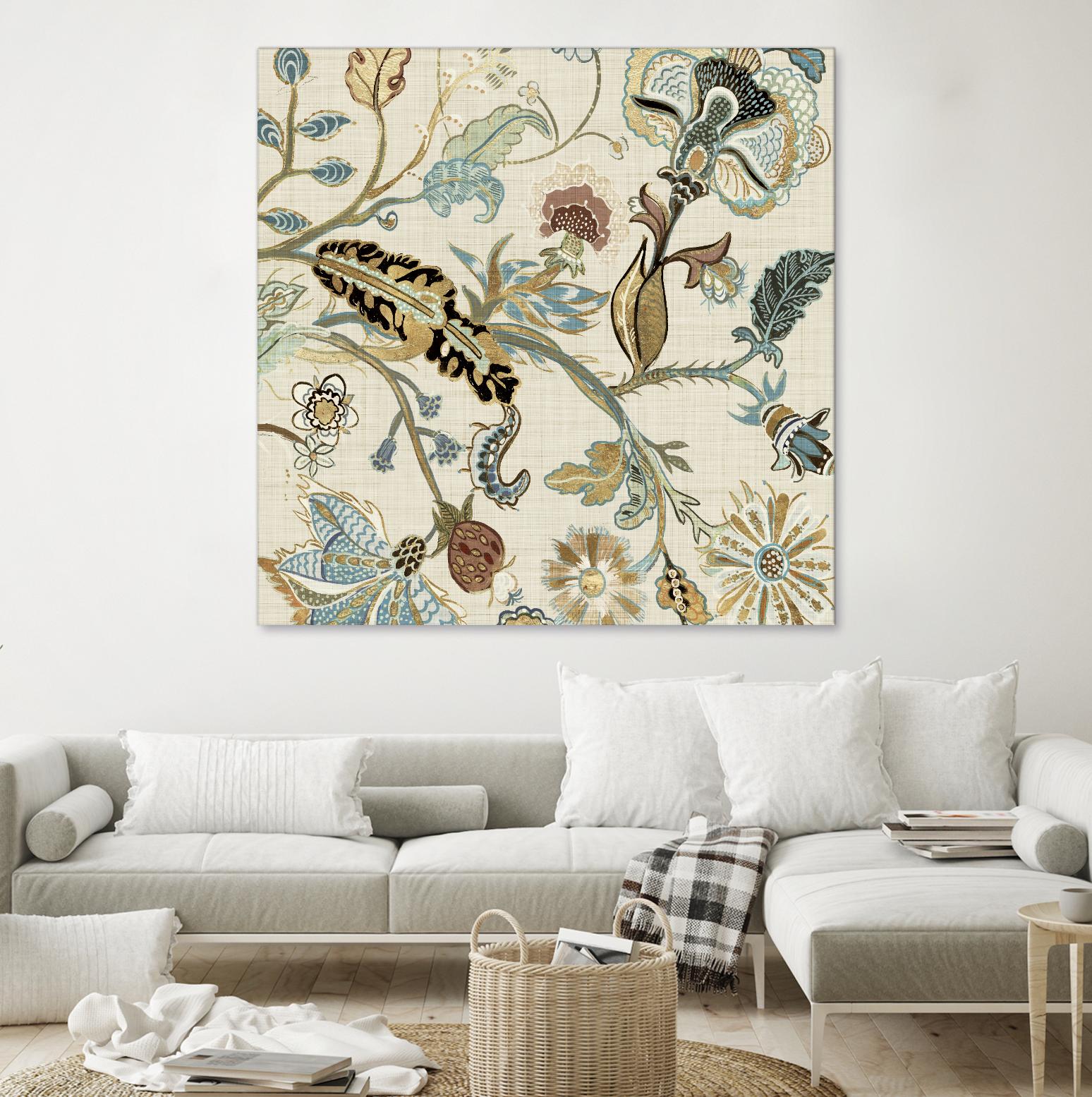 Mythos II by Maya Woods on GIANT ART - brown floral