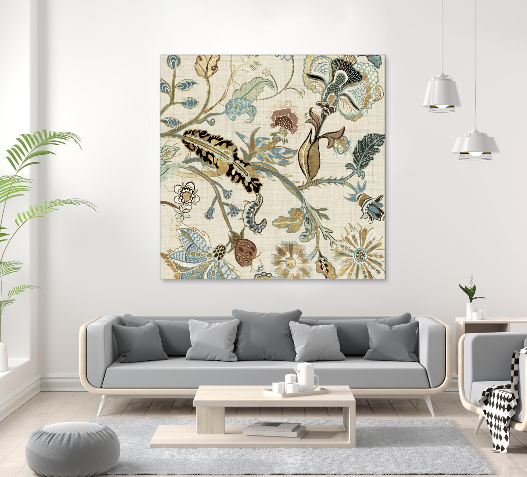 Mythos II by Maya Woods on GIANT ART - brown floral