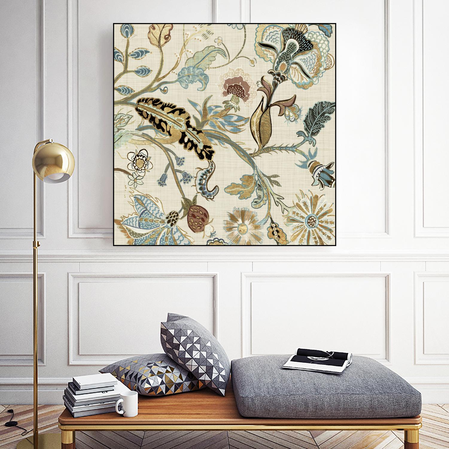 Mythos II by Maya Woods on GIANT ART - brown floral