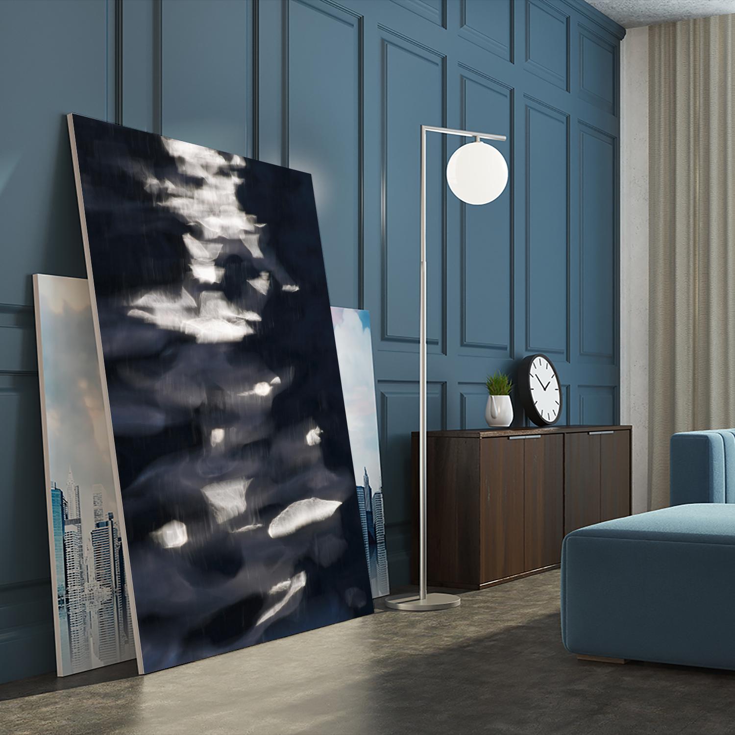 Black Water I by Norm Stelfox on GIANT ART - white abstract