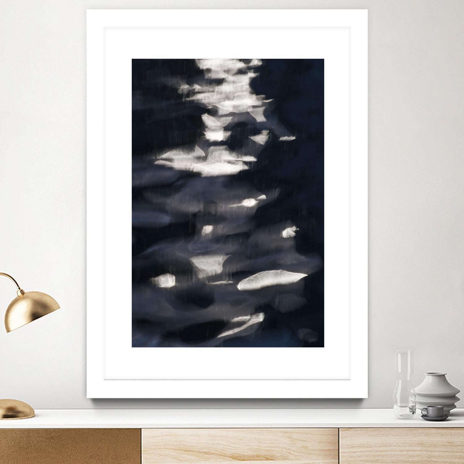 Black Water I by Norm Stelfox on GIANT ART - white abstract