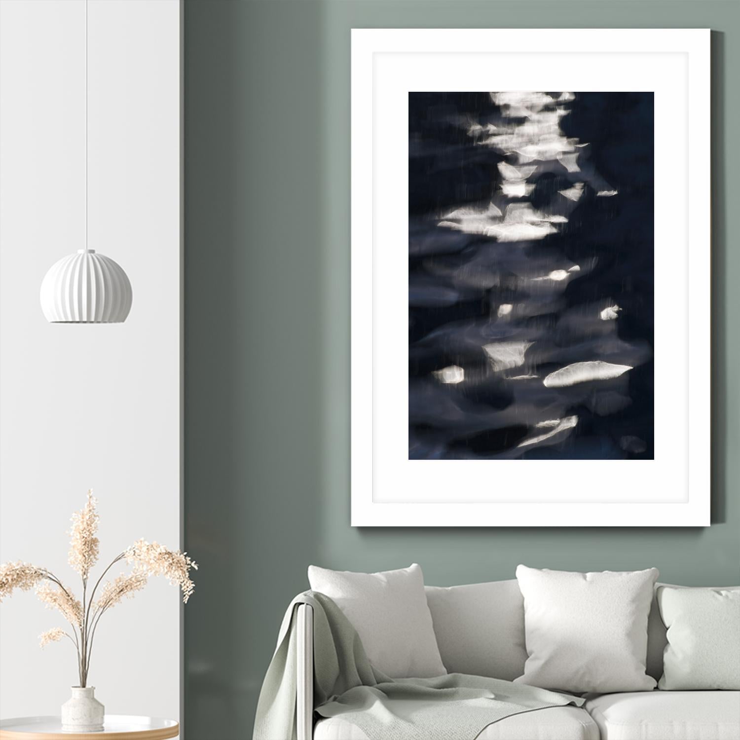 Black Water I by Norm Stelfox on GIANT ART - white abstract