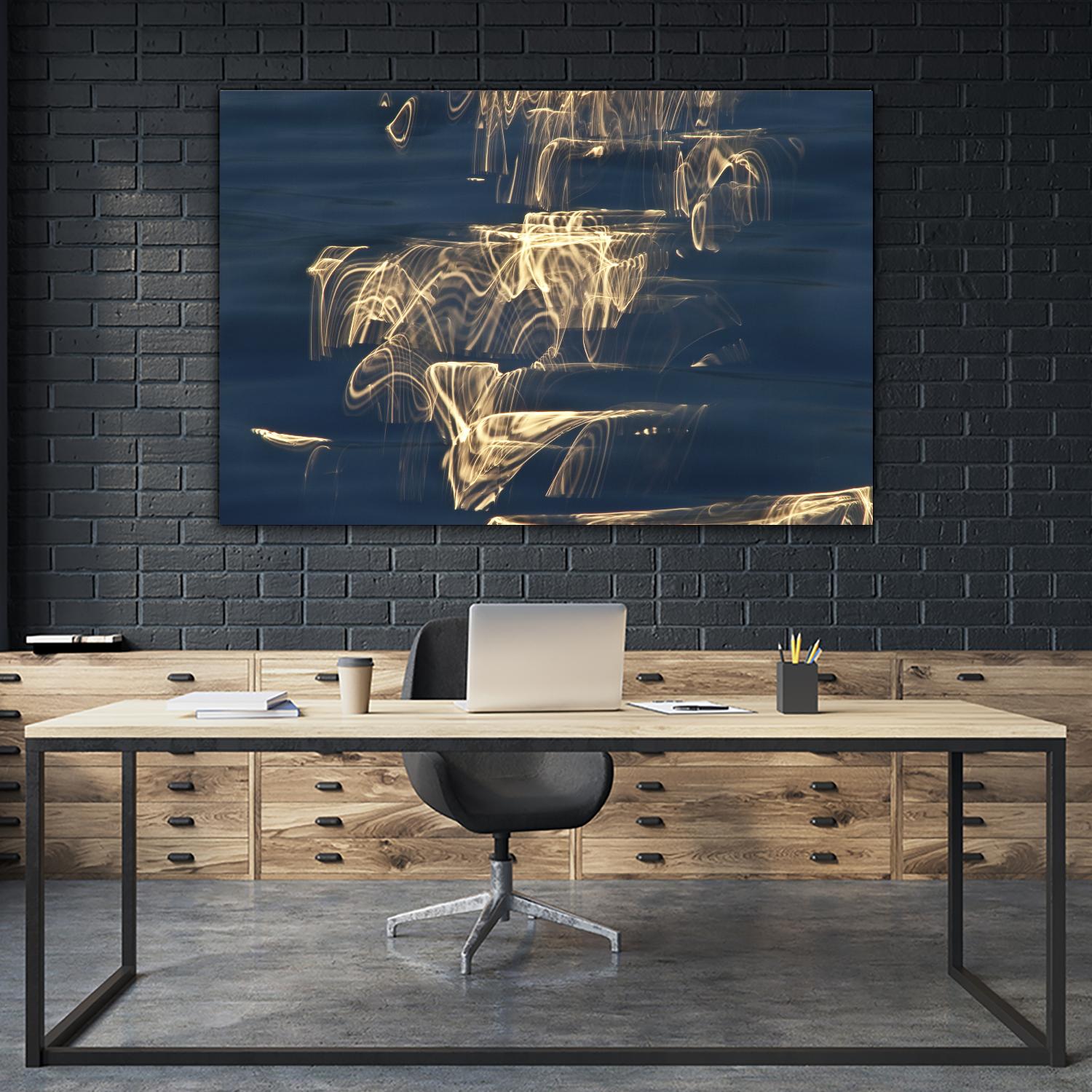 Dancing Light by Norm Stelfox on GIANT ART - beige abstract