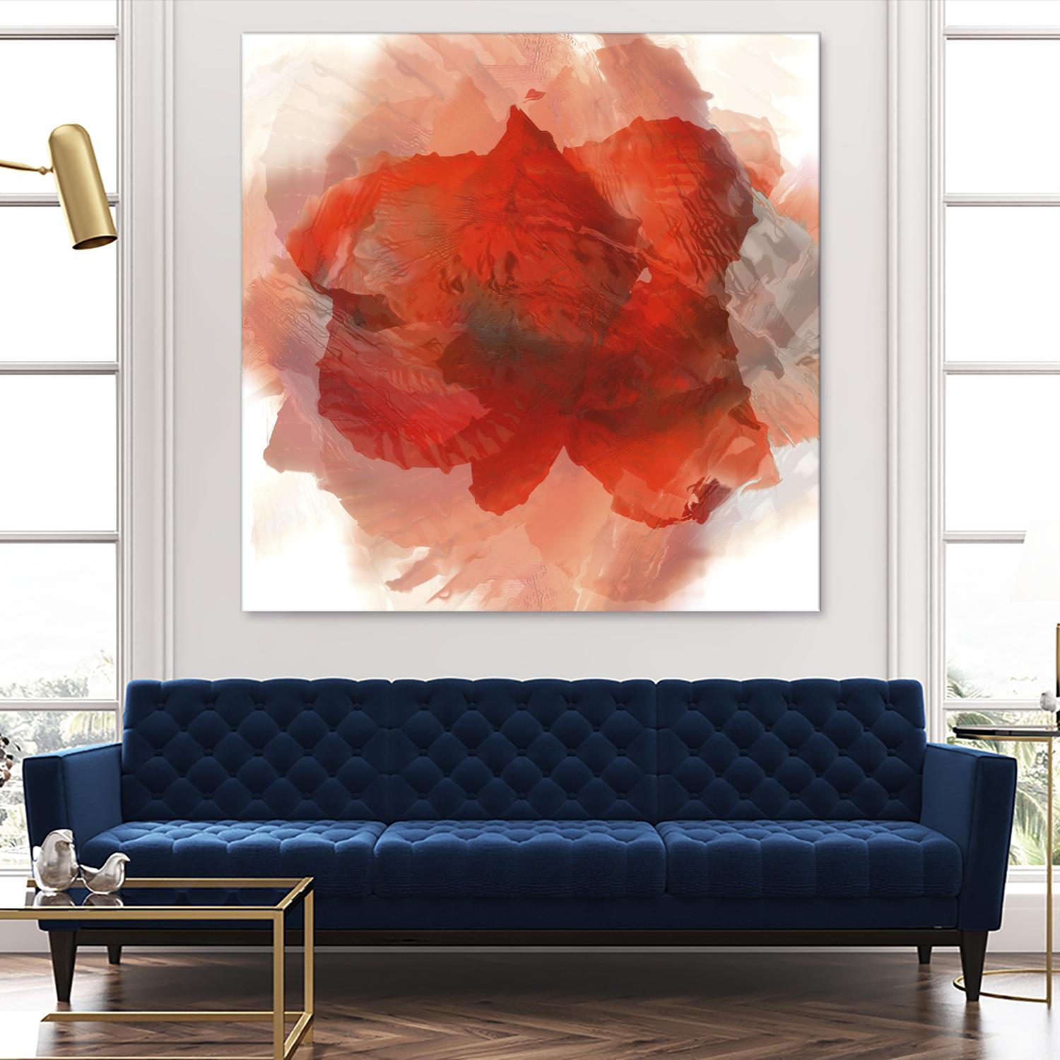 Chasm by Norm Stelfox on GIANT ART - white floral