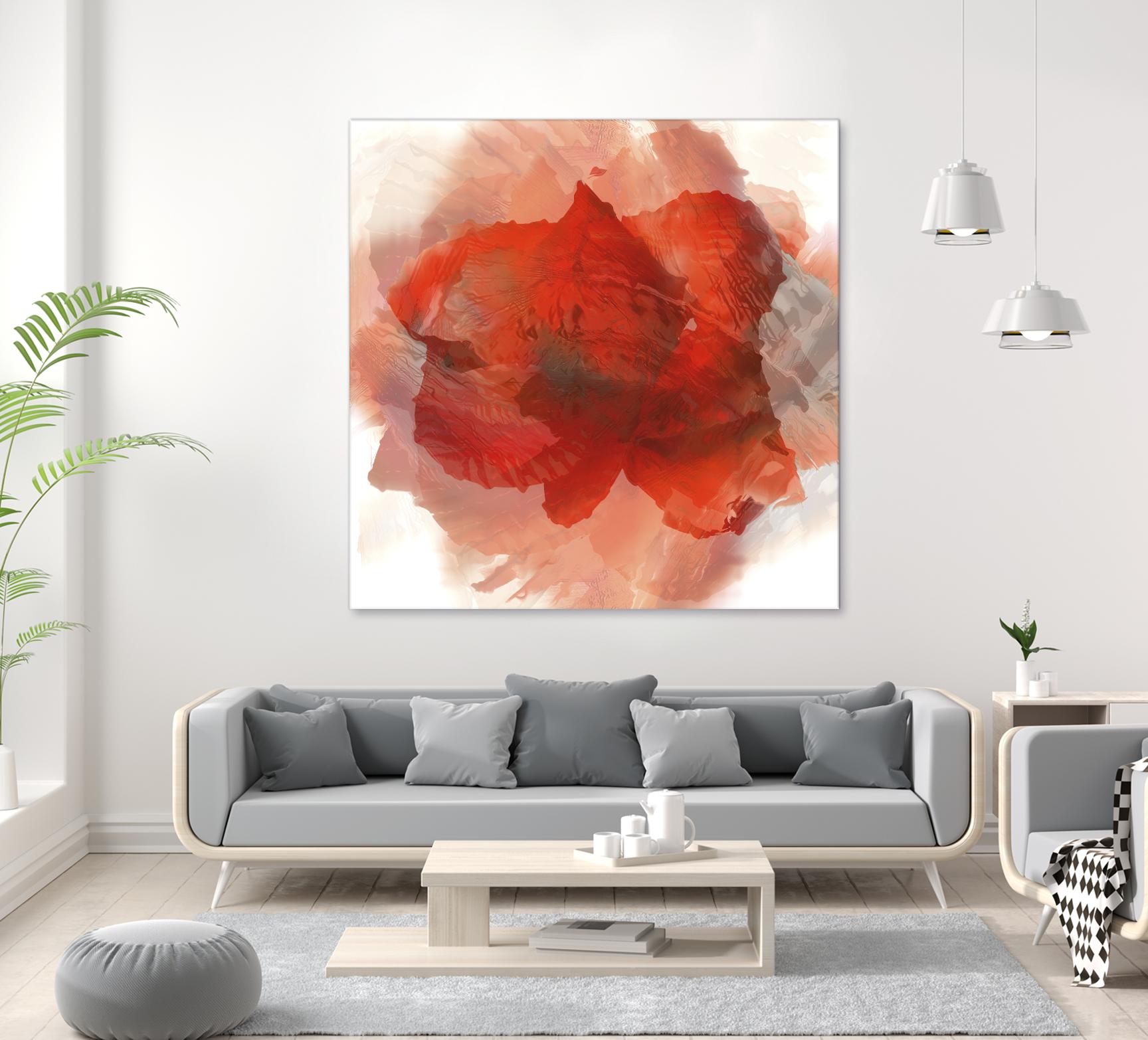 Chasm by Norm Stelfox on GIANT ART - white floral