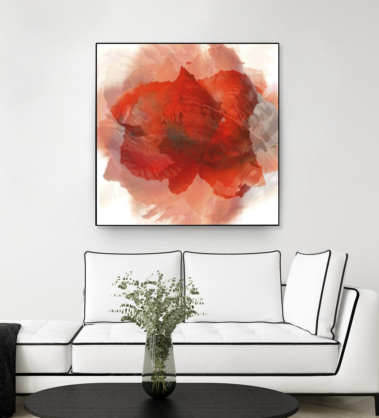 Chasm by Norm Stelfox on GIANT ART - white floral