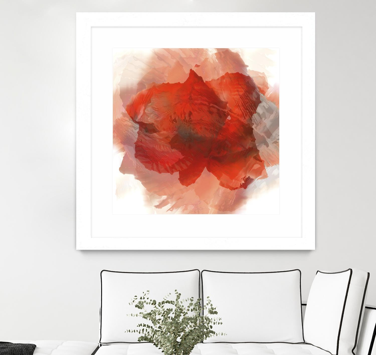 Chasm by Norm Stelfox on GIANT ART - white floral