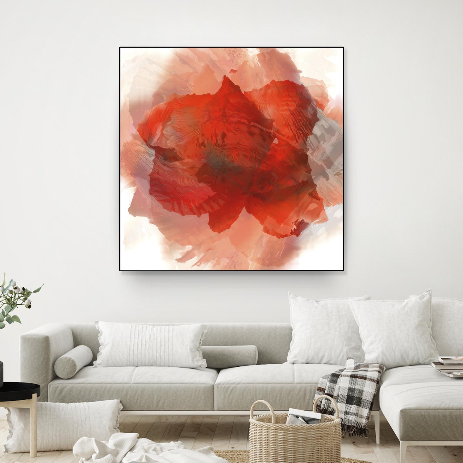 Chasm by Norm Stelfox on GIANT ART - white floral