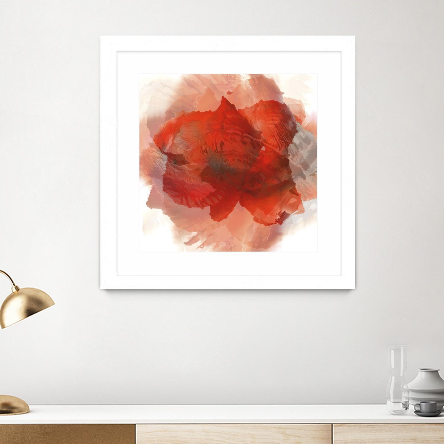 Chasm by Norm Stelfox on GIANT ART - white floral