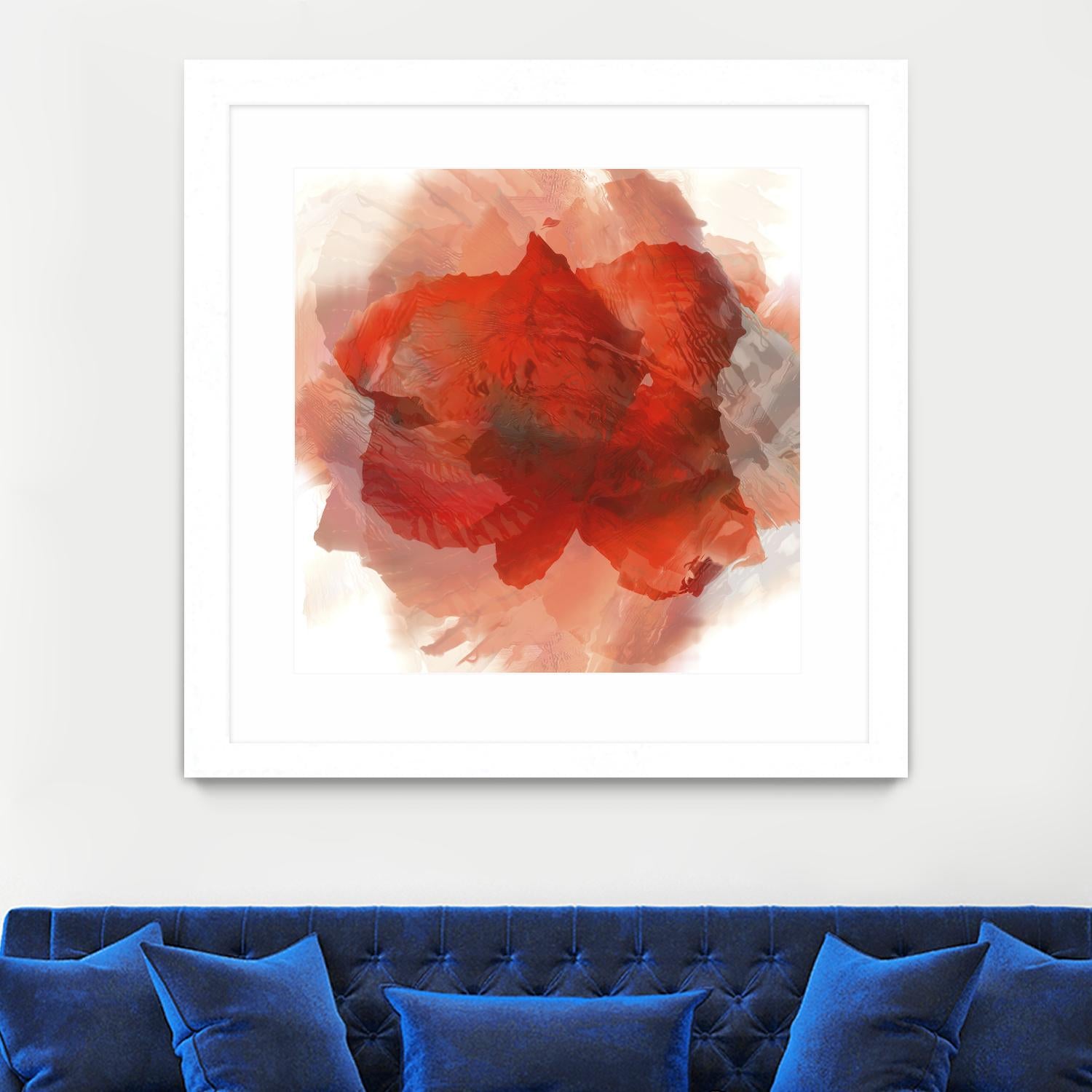 Chasm by Norm Stelfox on GIANT ART - white floral