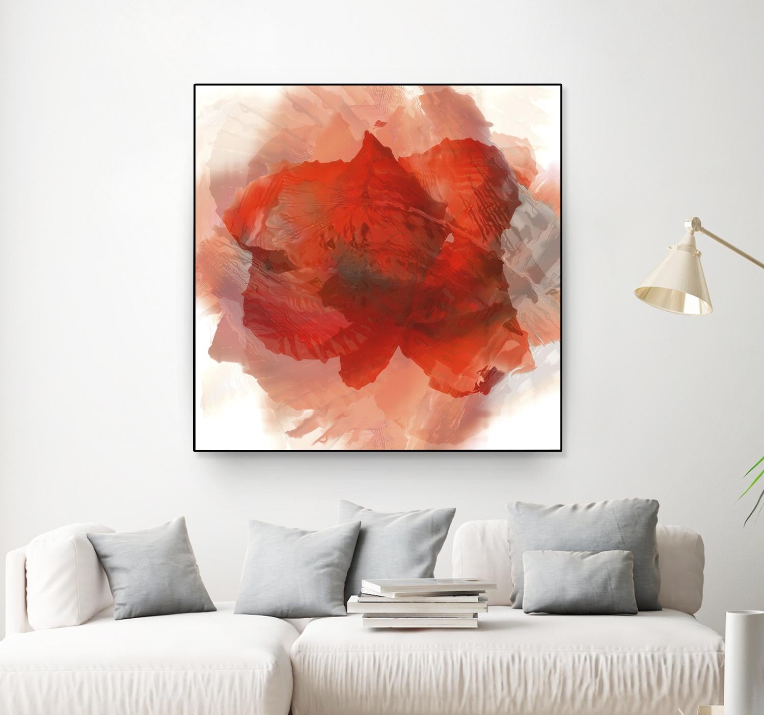 Chasm by Norm Stelfox on GIANT ART - white floral