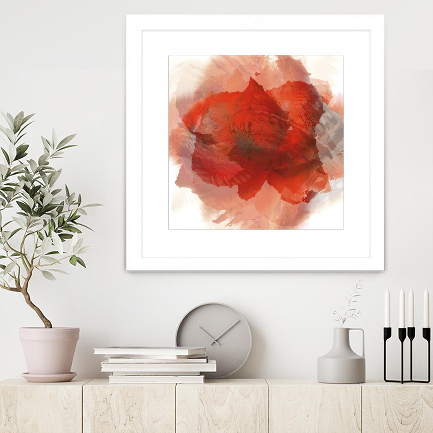 Chasm by Norm Stelfox on GIANT ART - white floral