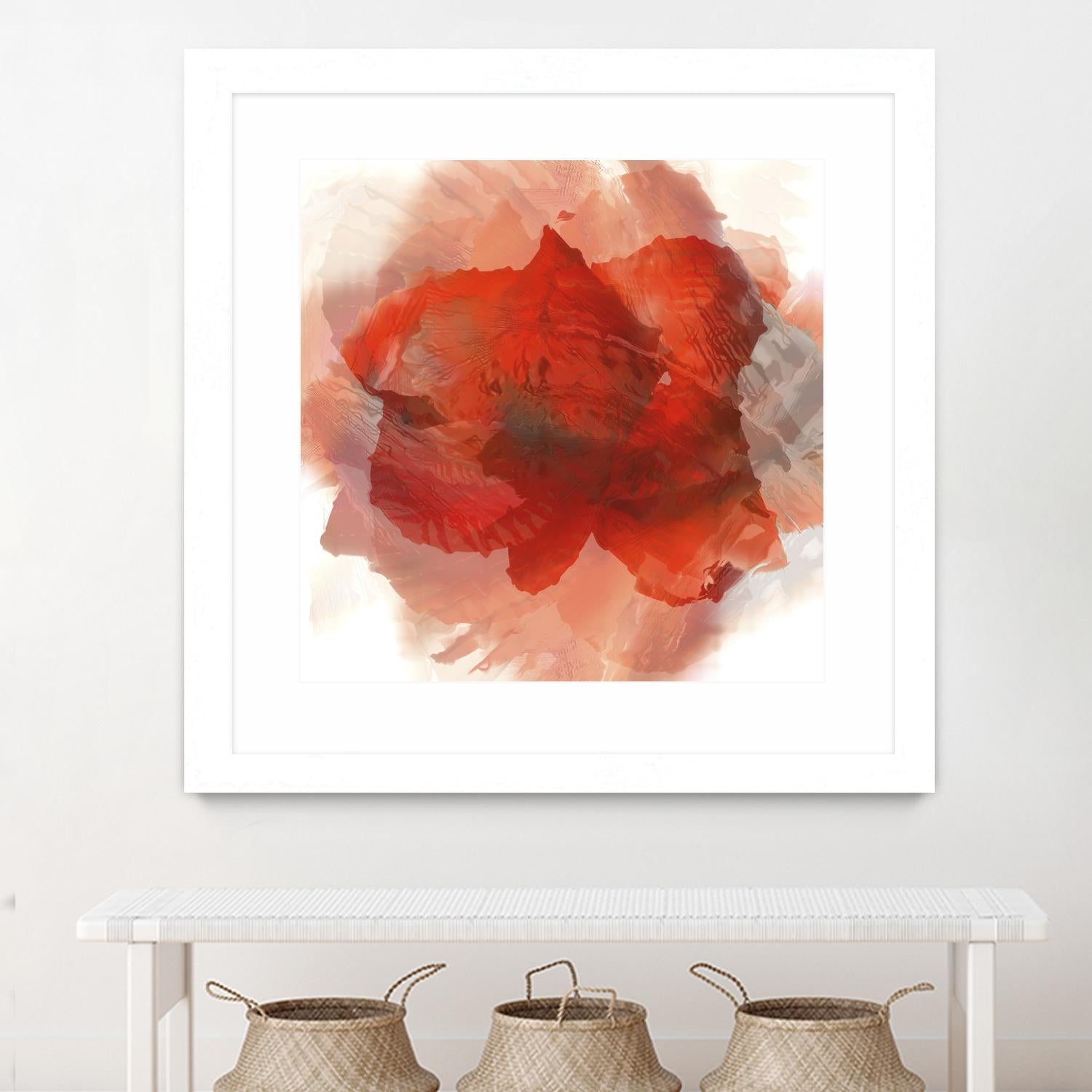 Chasm by Norm Stelfox on GIANT ART - white floral