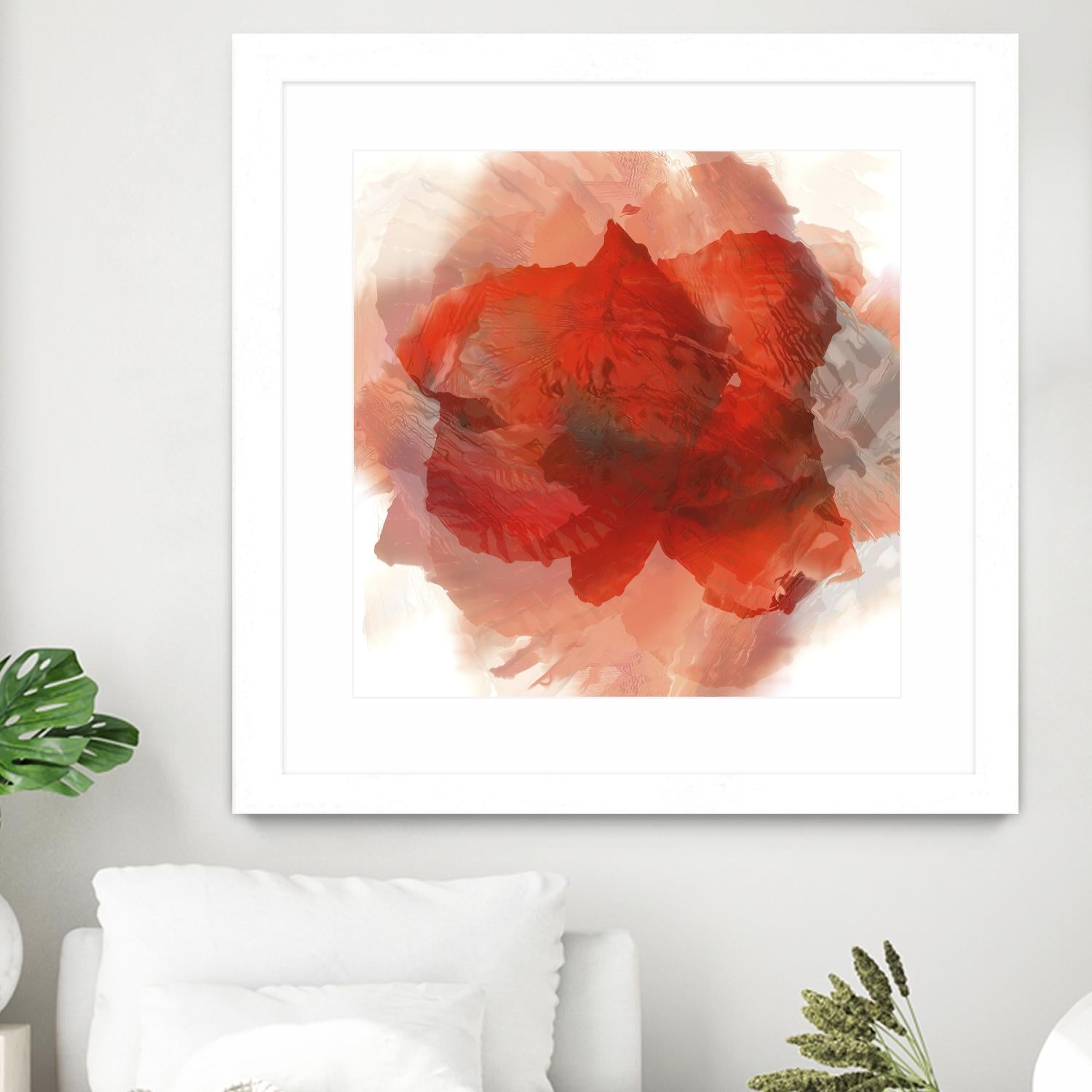 Chasm by Norm Stelfox on GIANT ART - white floral