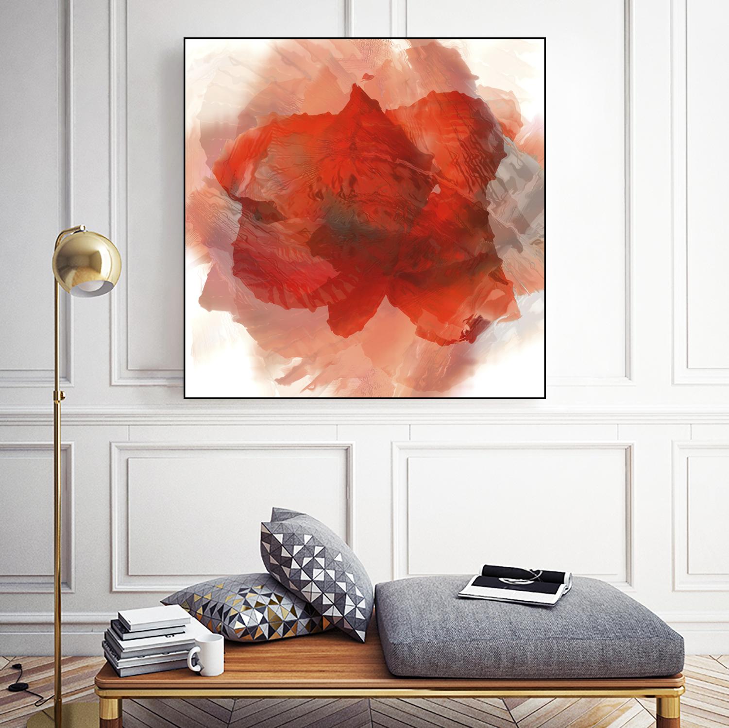 Chasm by Norm Stelfox on GIANT ART - white floral