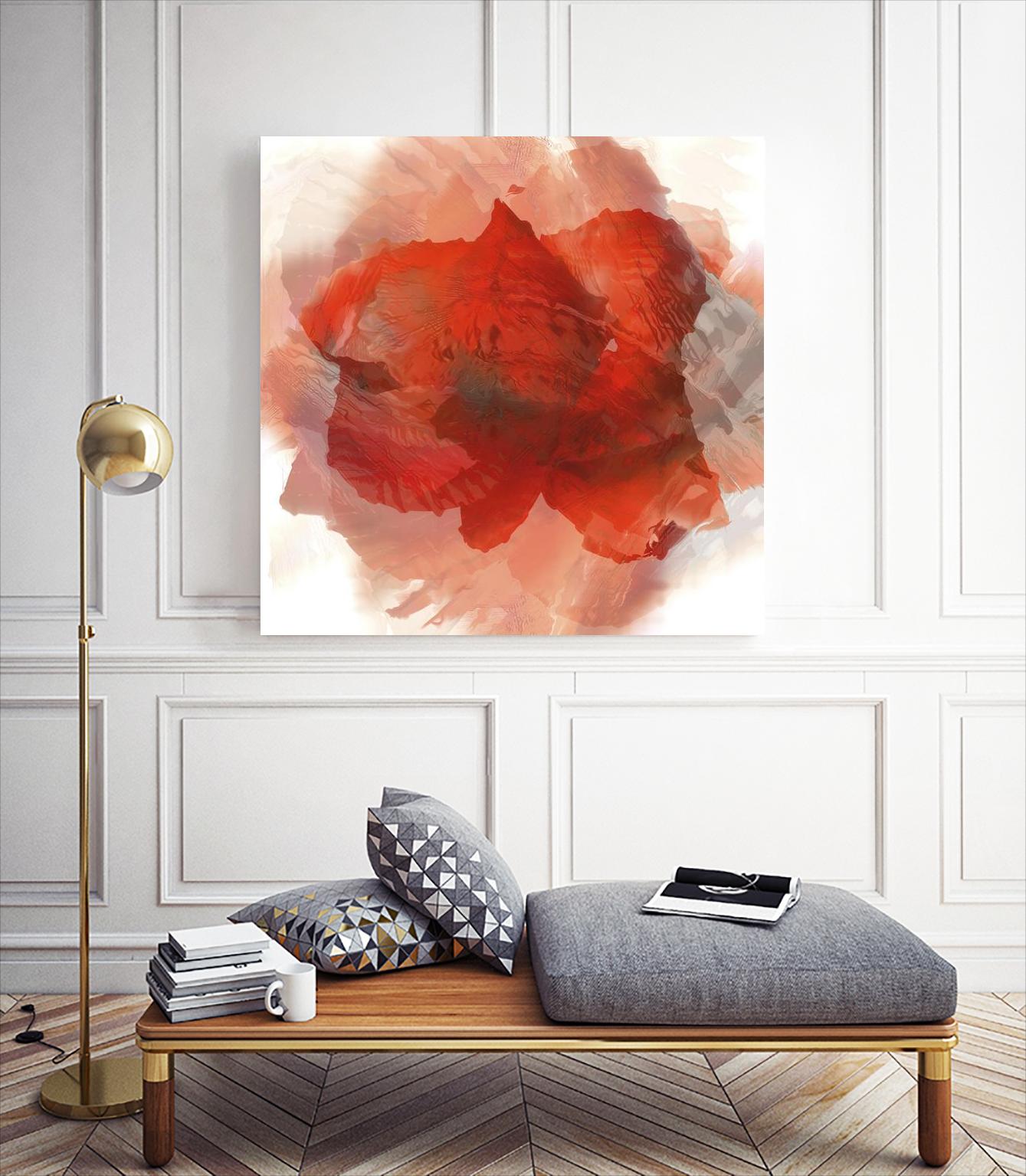 Chasm by Norm Stelfox on GIANT ART - white floral