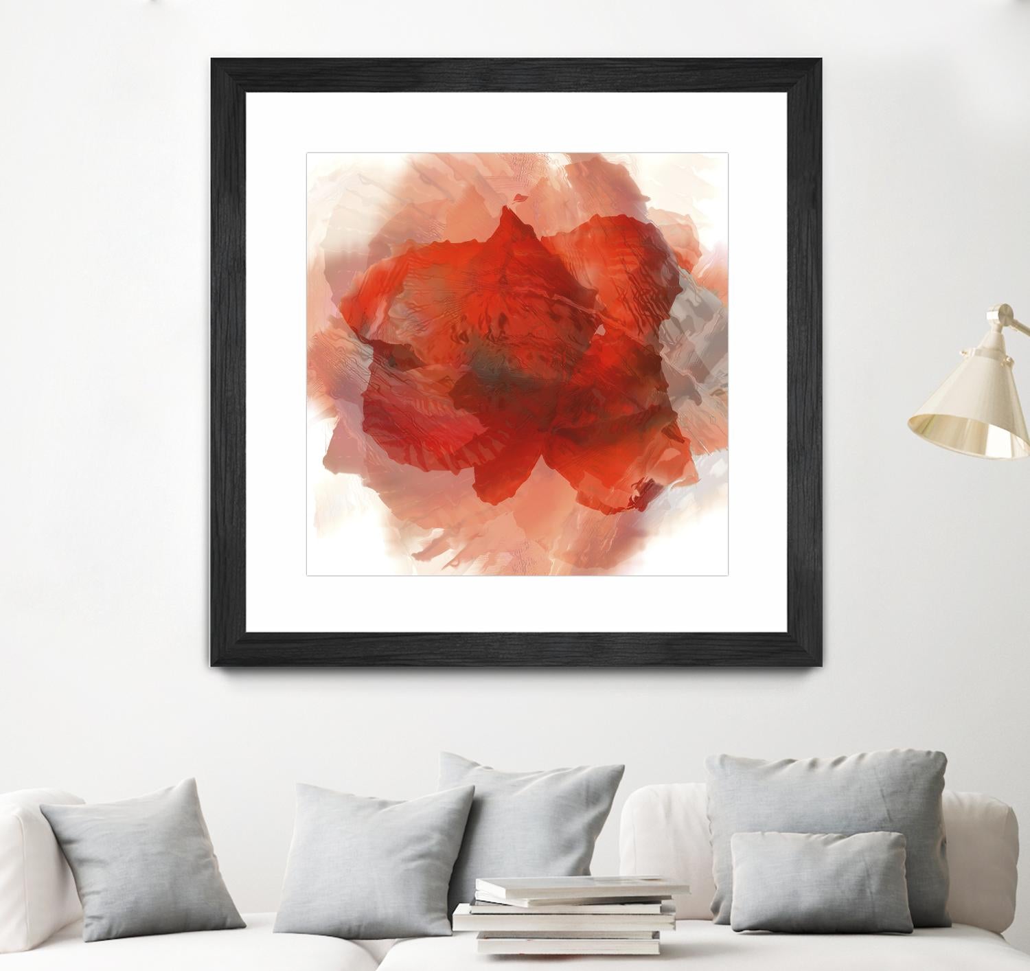 Chasm by Norm Stelfox on GIANT ART - white floral