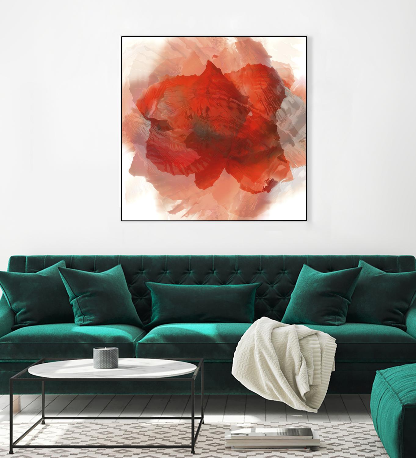 Chasm by Norm Stelfox on GIANT ART - white floral